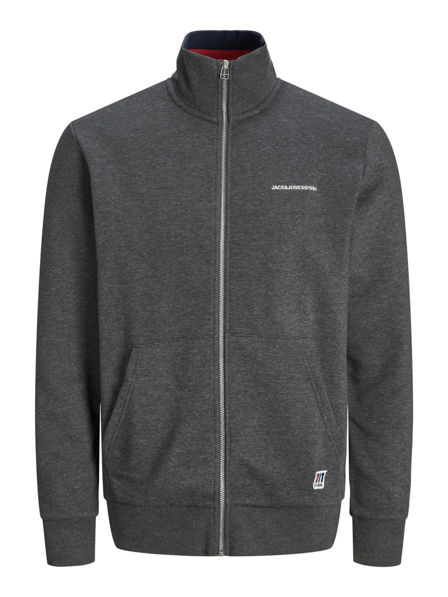 JACK & JONES Jopa na zadrgo 'GRAHAM'  siva / temno siva