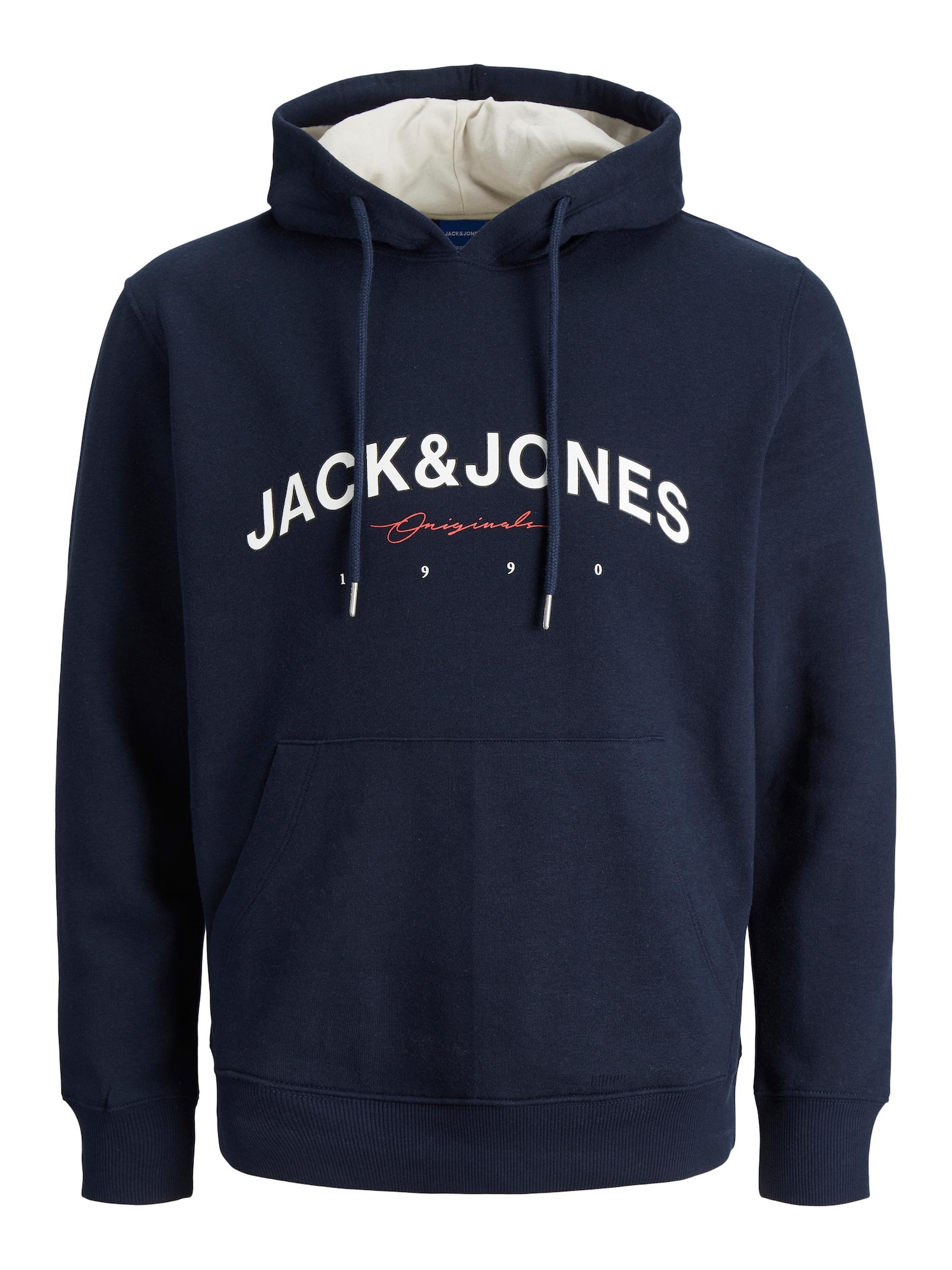 JACK & JONES Majica 'Friday'  mornarska / svetlo rdeča / bela