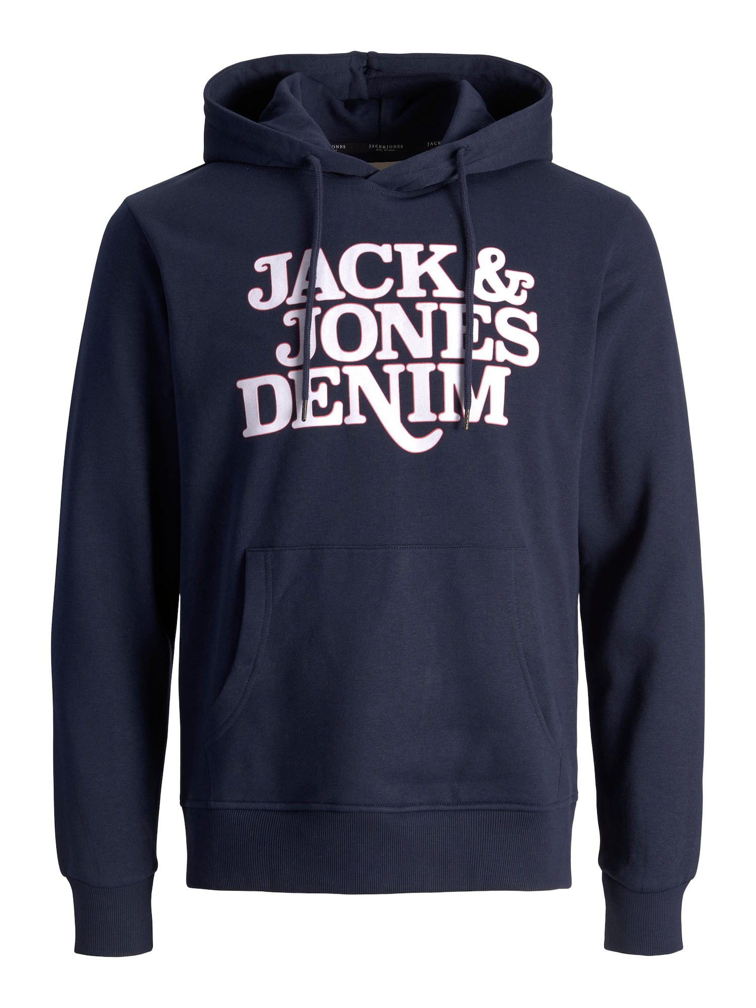 JACK & JONES Majica 'Rack'  mornarska / bela