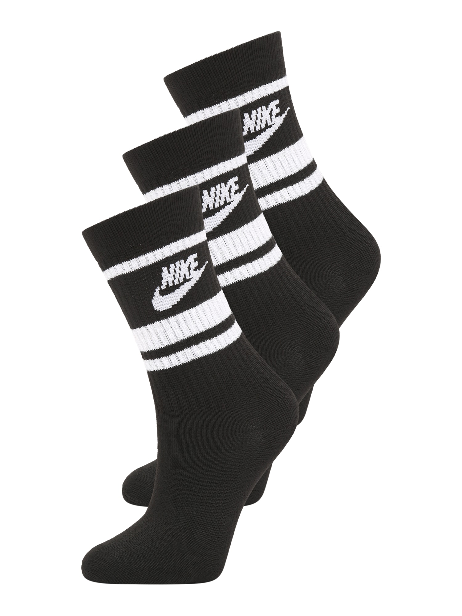 Nike Sportswear Nogavice  črna / bela
