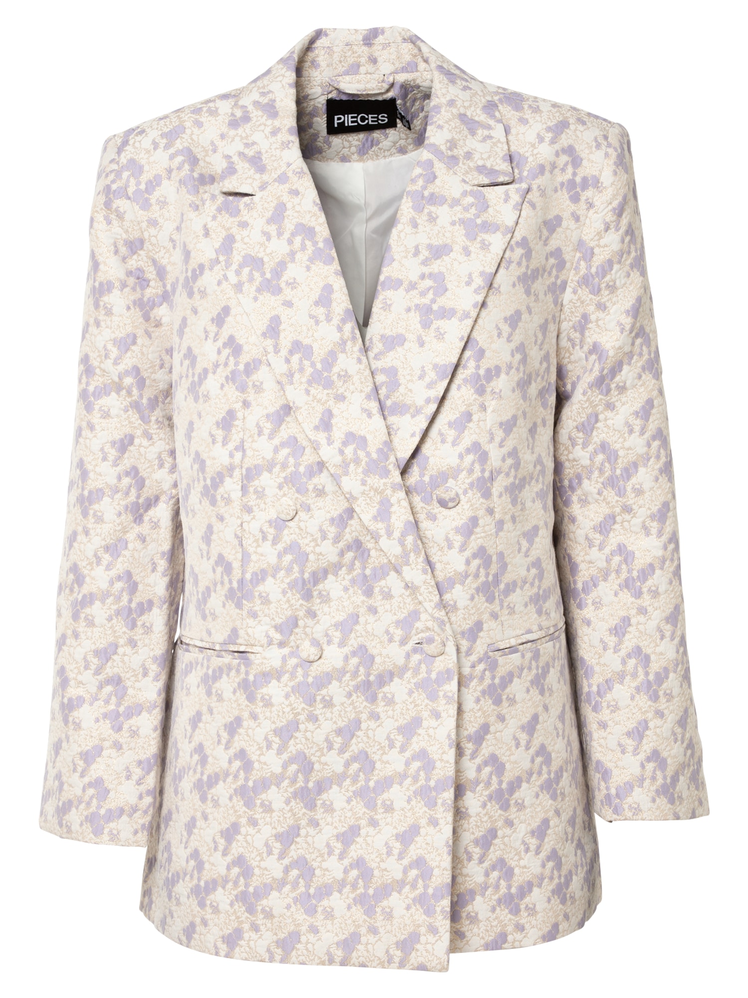 PIECES Blazer 'HARRIET'  svetlo lila / bela