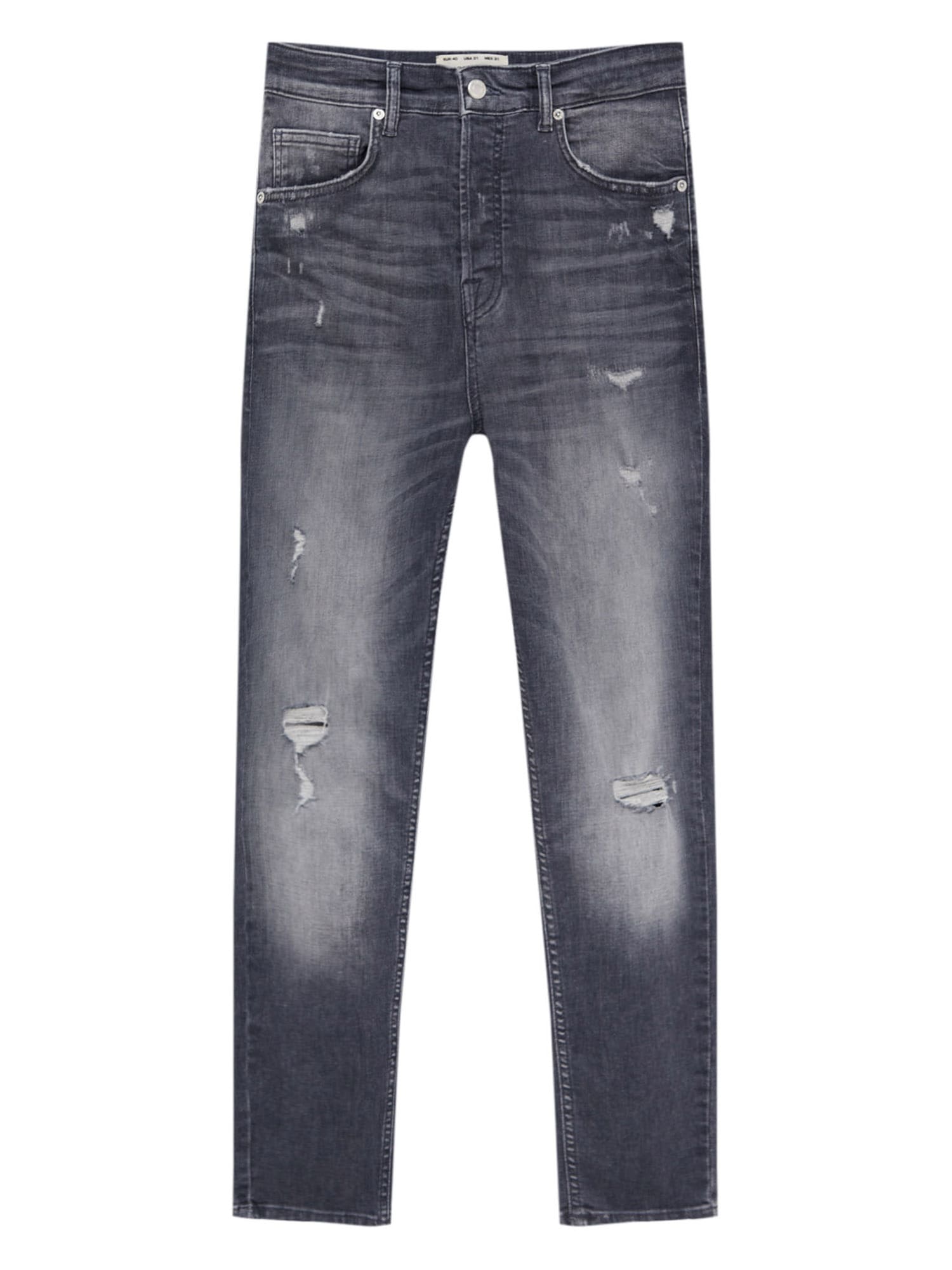 Pull&Bear Kavbojke  siv denim