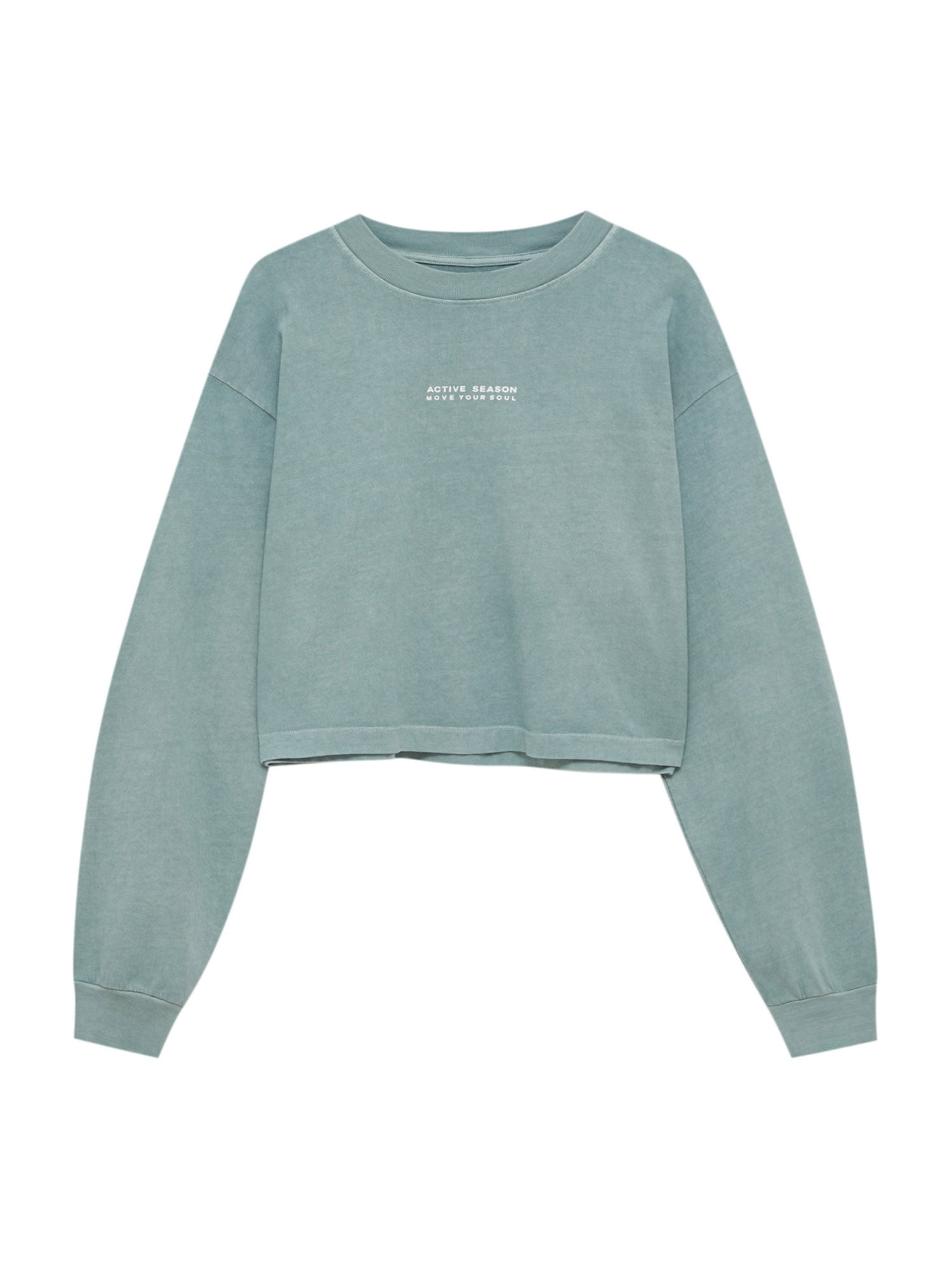 Pull&Bear Majica  svetlo modra / bela