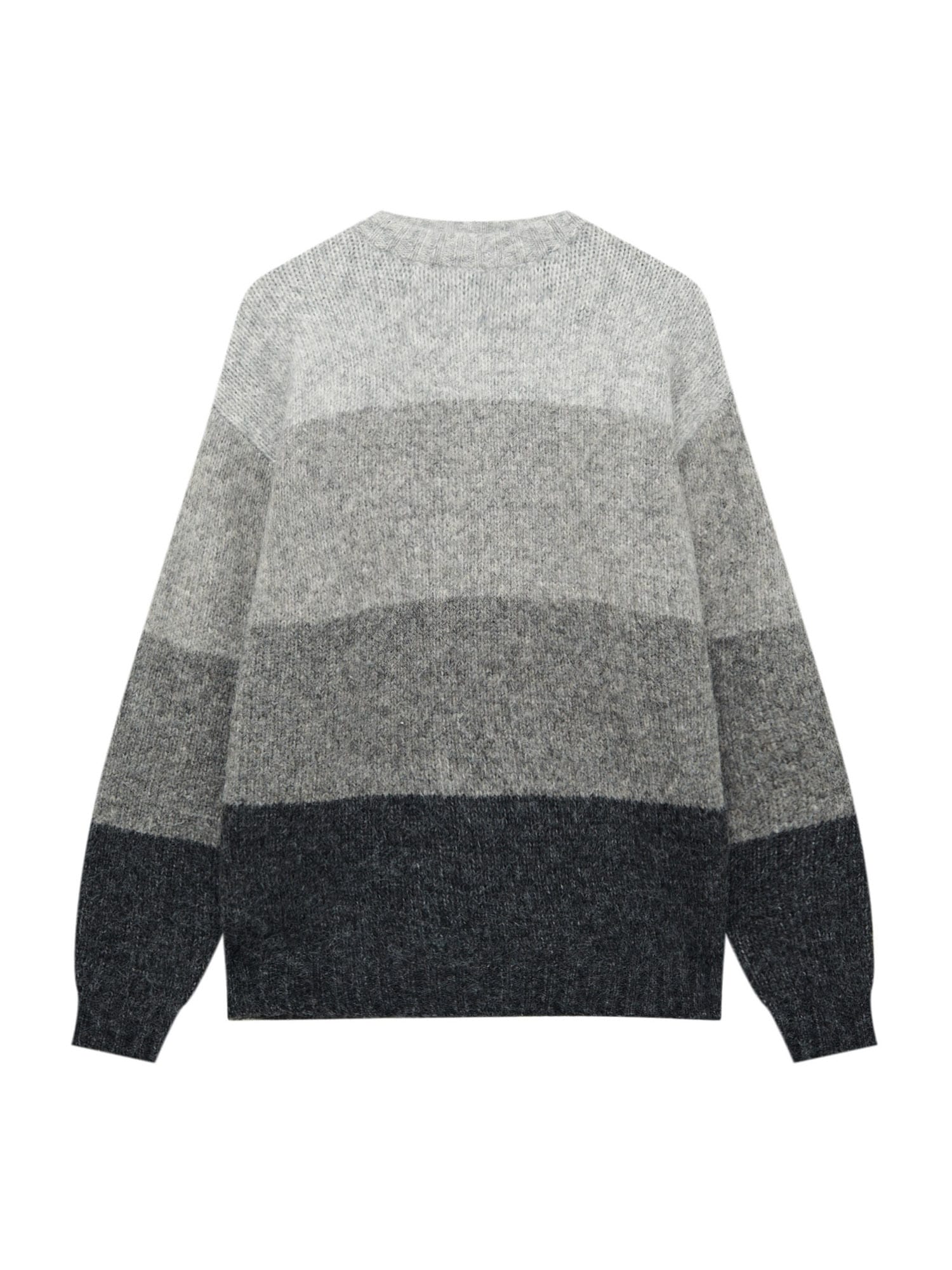 Pull&Bear Pulover  antracit / barva blata / svetlo siva / pegasto siva