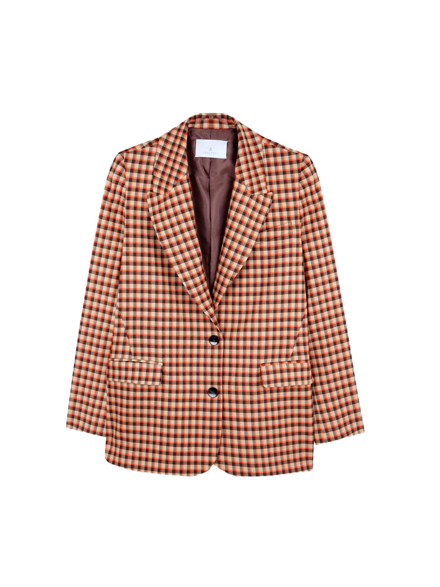 Scalpers Blazer  rjava / oranžna