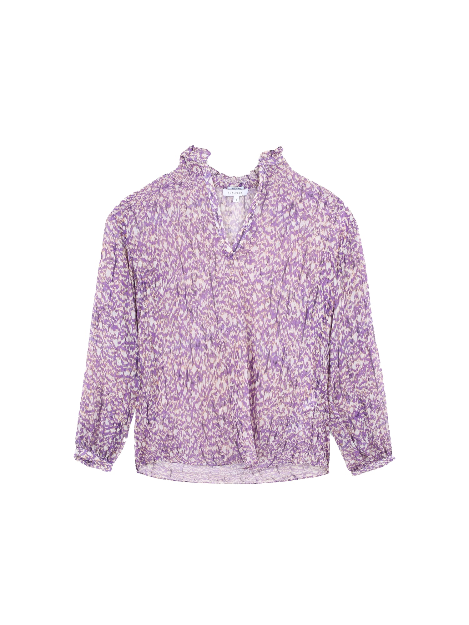 Scalpers Bluza 'Lilac'  lila / bela