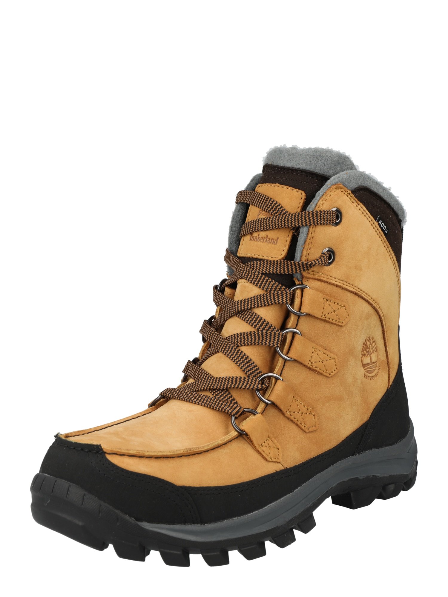 TIMBERLAND Gležnarji z vezalkami '6" Premium'  konjak / siva / črna