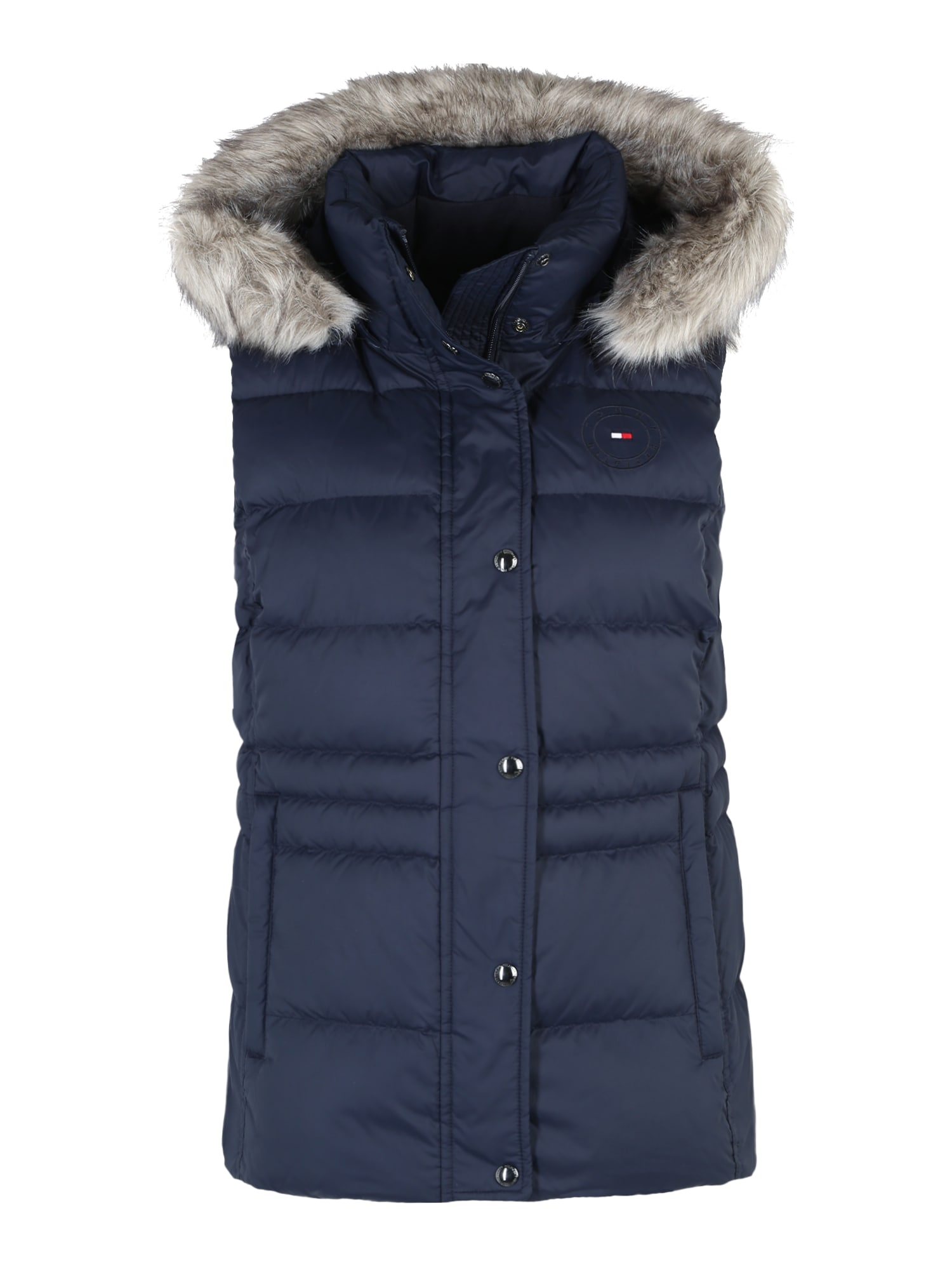 TOMMY HILFIGER Brezrokavnik 'Trim Down'  temno modra