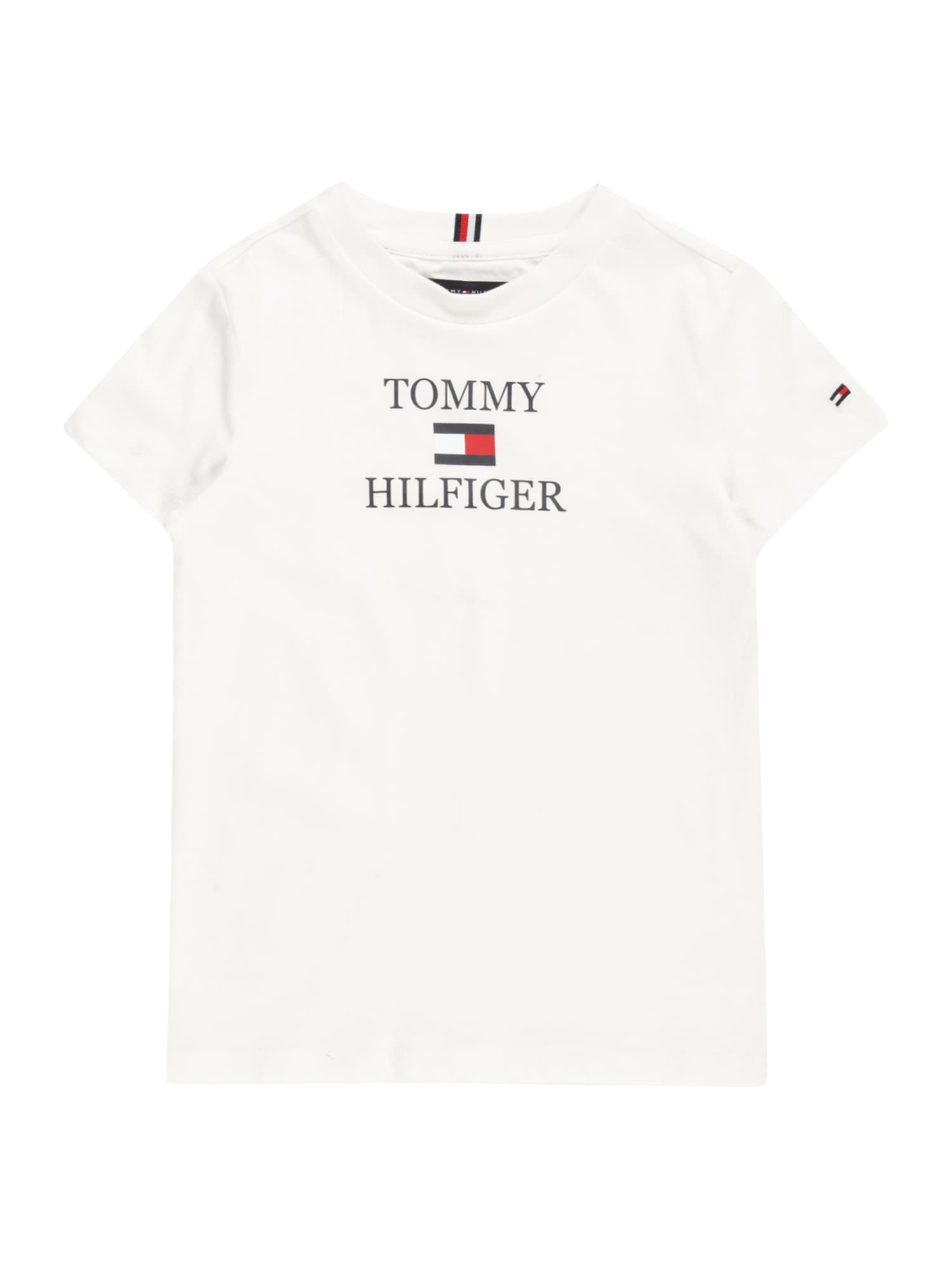 TOMMY HILFIGER Majica  mornarska / rdeča / bela