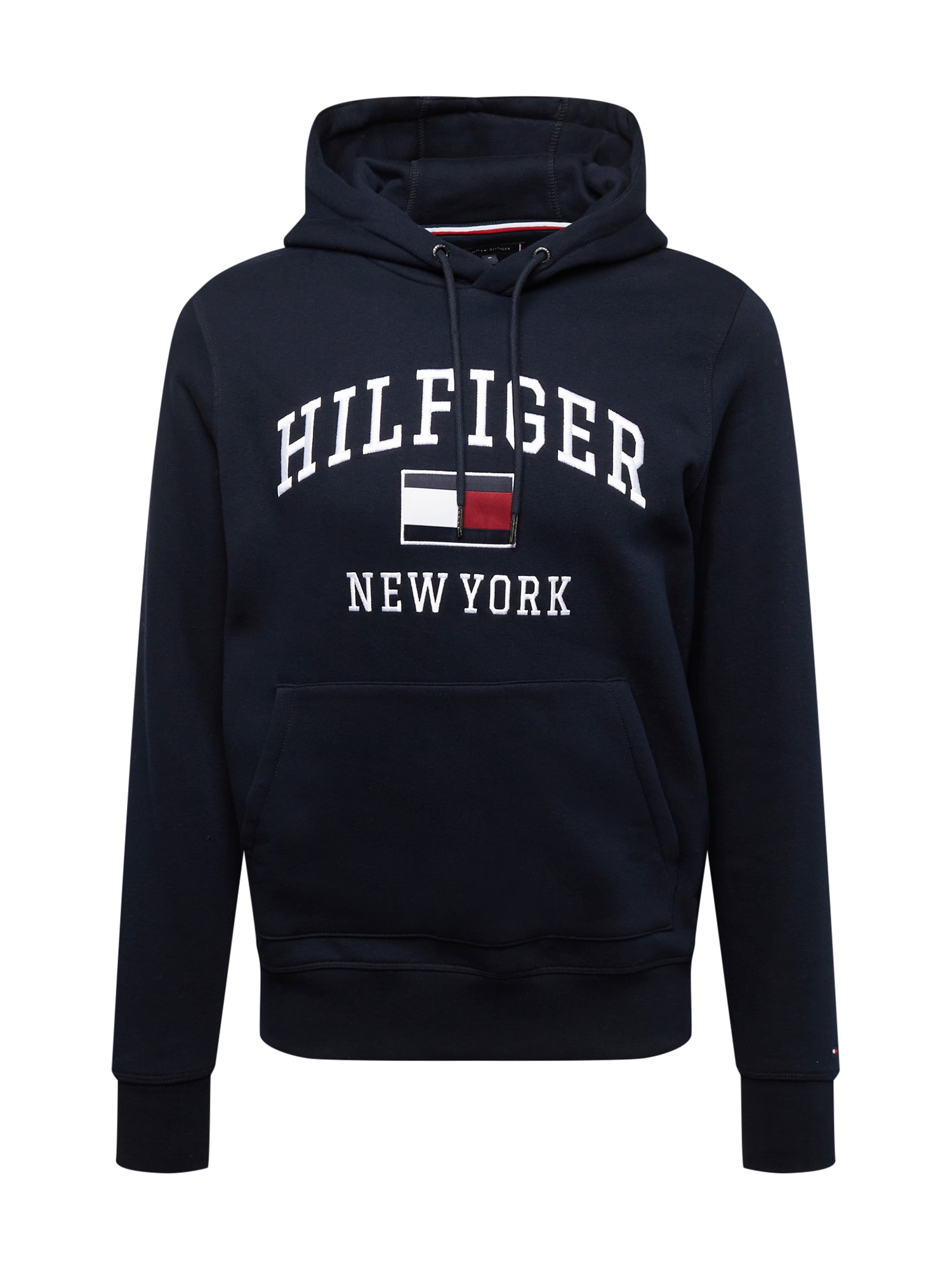 TOMMY HILFIGER Majica  nočno modra / rdeča / bela