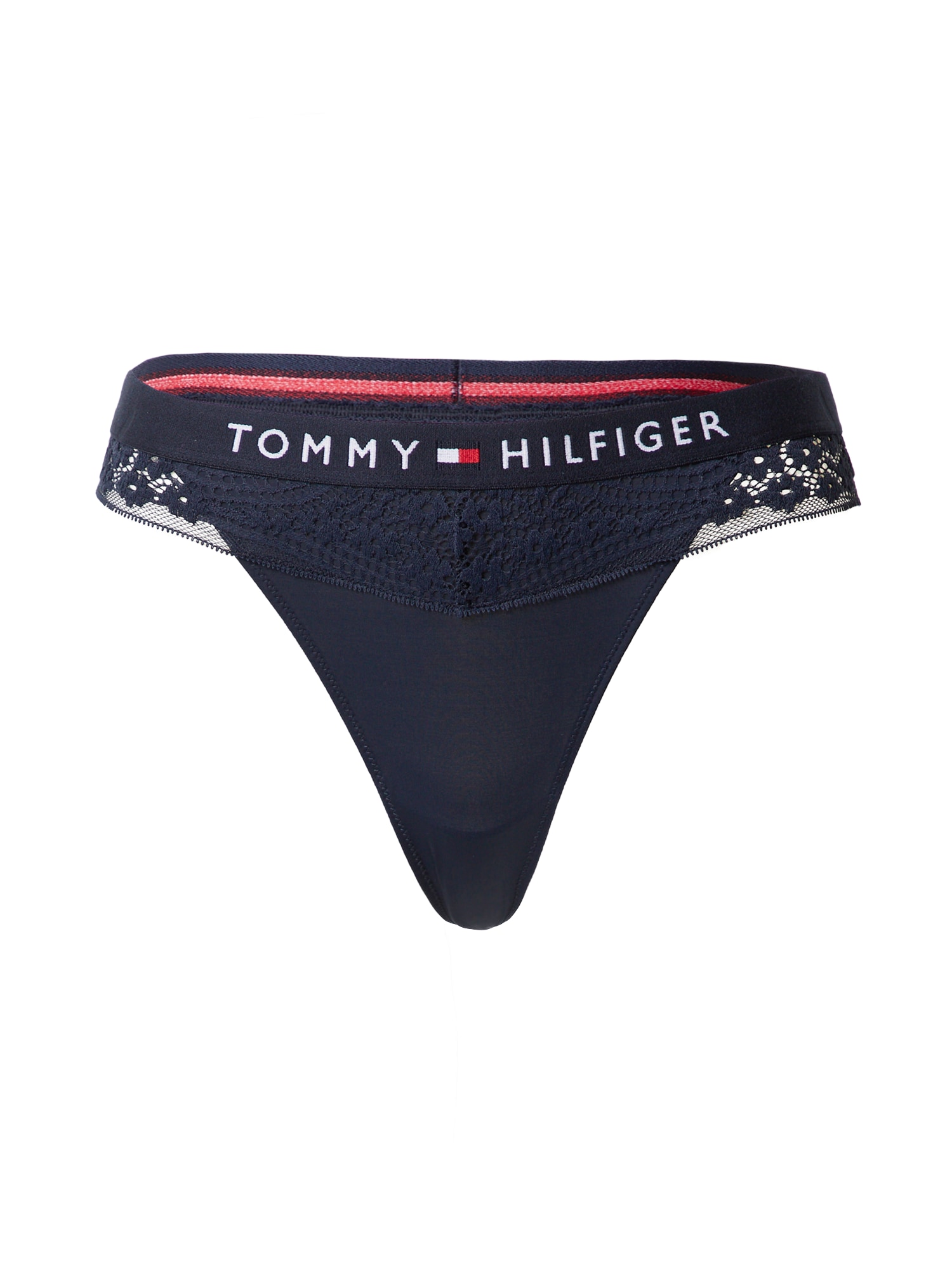 TOMMY HILFIGER Tangice  nočno modra / rdeča / bela