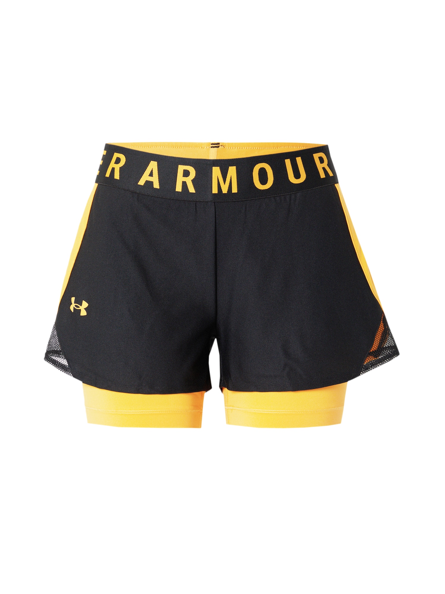 UNDER ARMOUR Športne hlače  rumena / črna