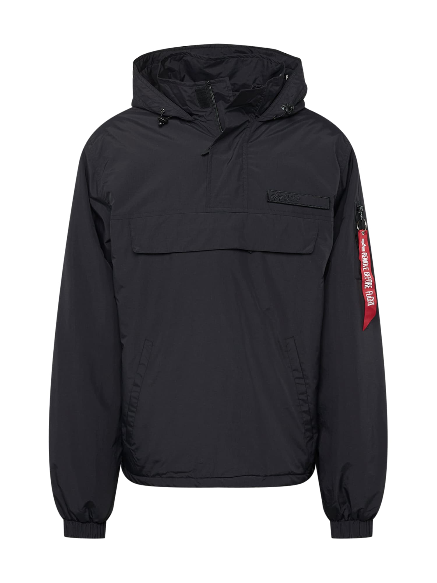 ALPHA INDUSTRIES Prehodna jakna 'Expedition'  srebrno-siva / rdeča / črna / bela