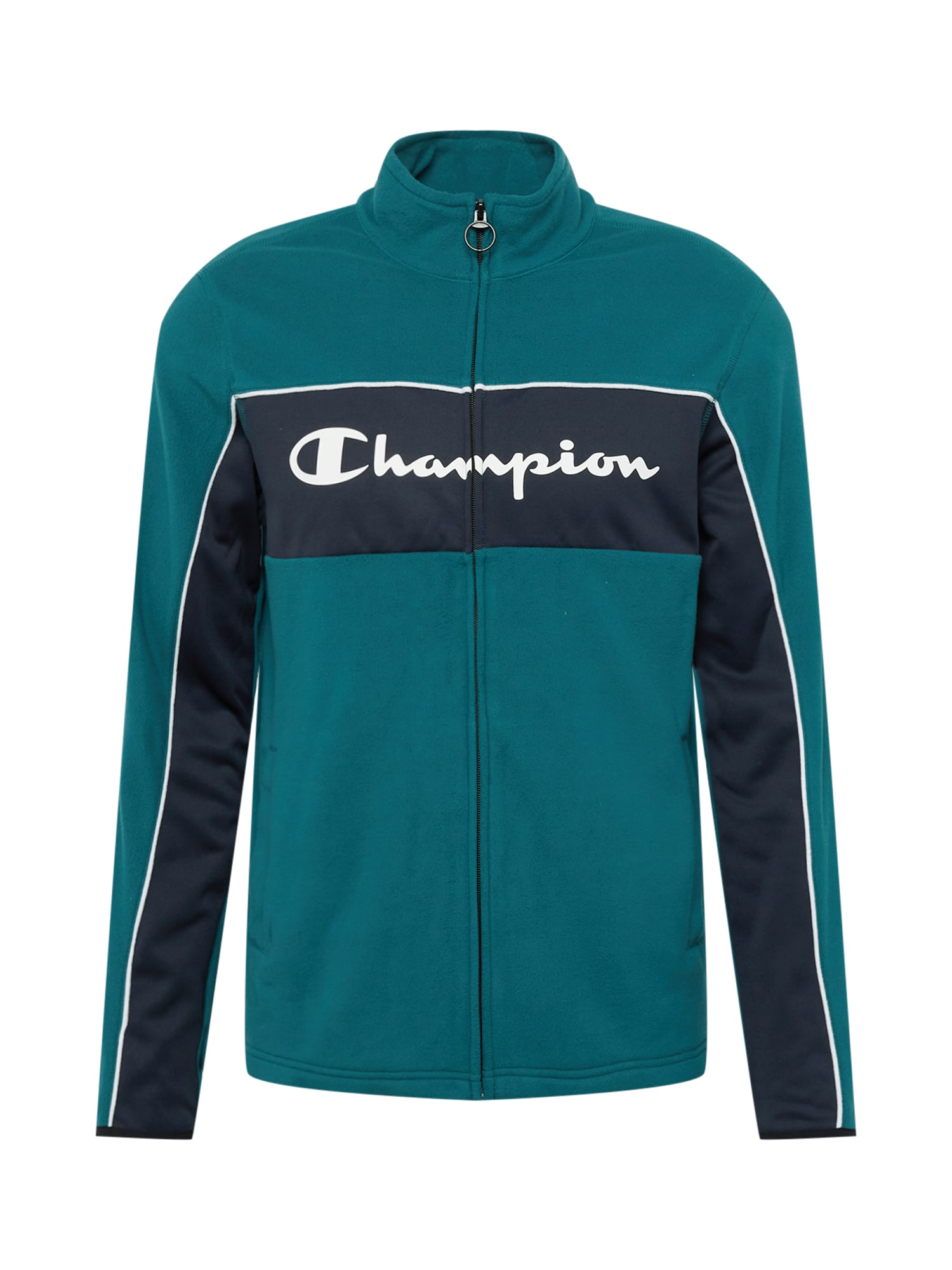 Champion Authentic Athletic Apparel Jopa na zadrgo  petrol / črna / bela