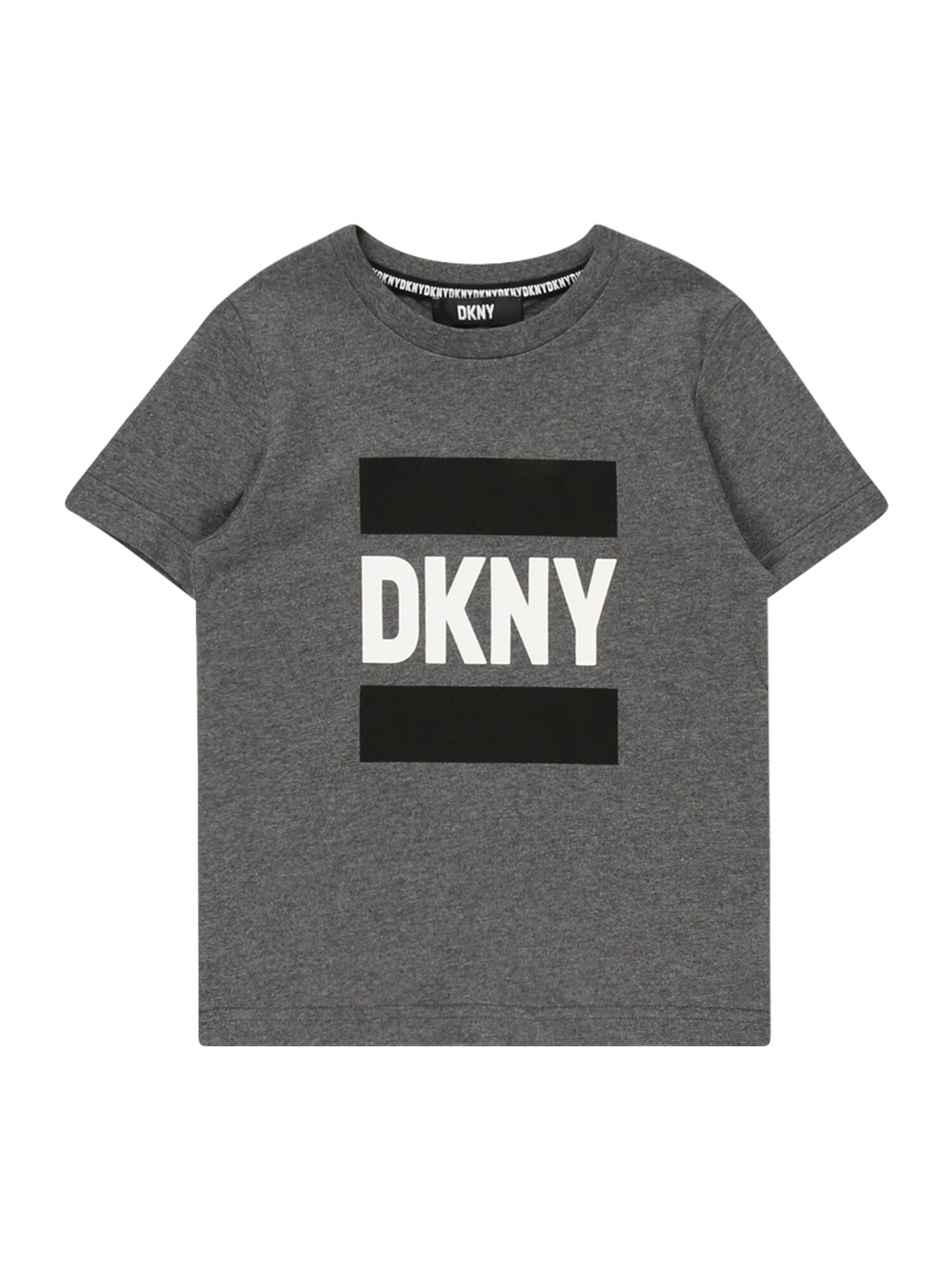 DKNY Majica  antracit / črna / bela