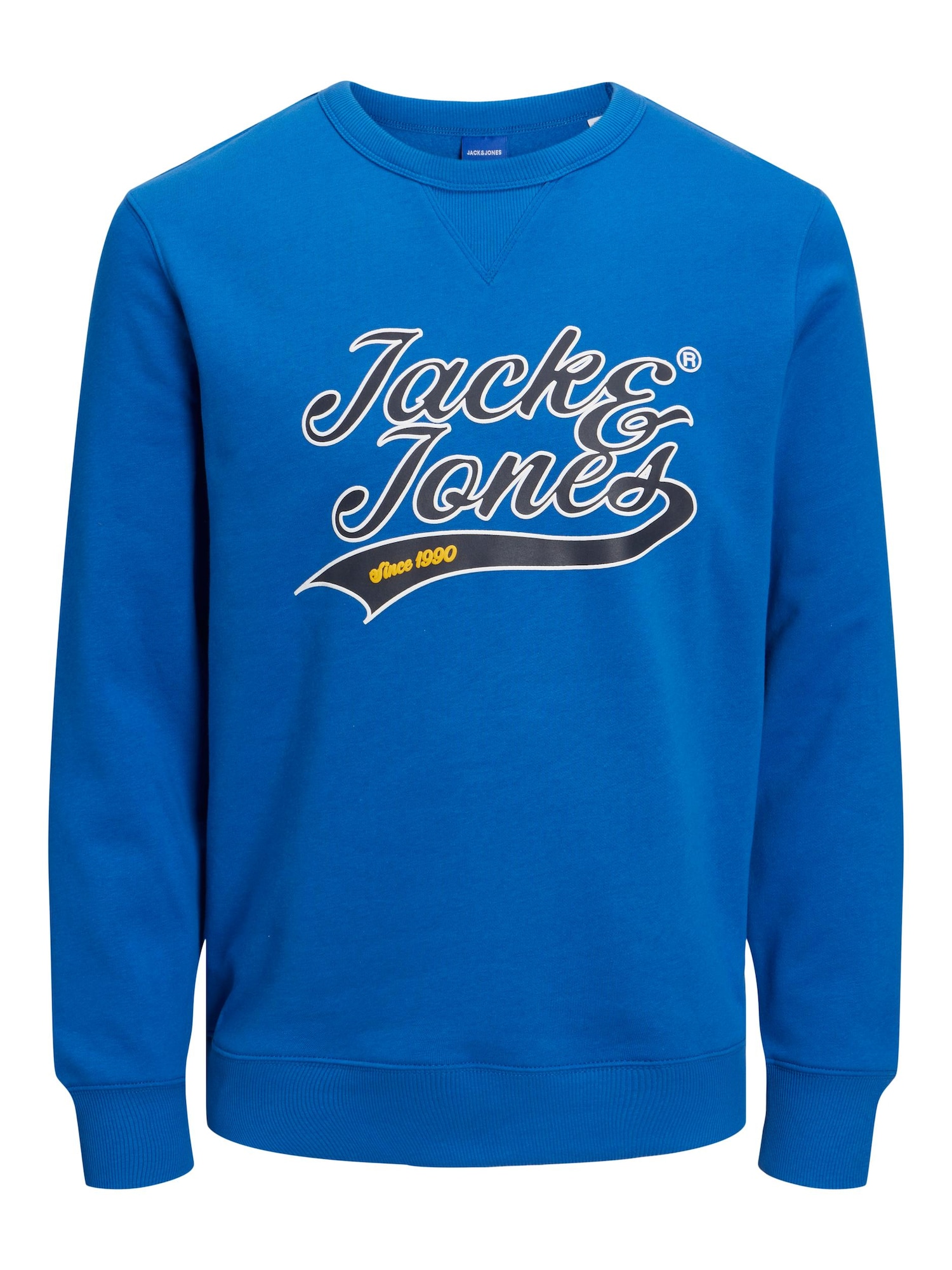 JACK & JONES Majica 'BECKS'  marine / zlato-rumena / črna / bela