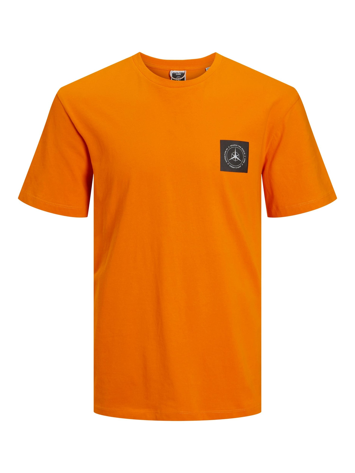 JACK & JONES Majica 'FILO'  oranžna / črna