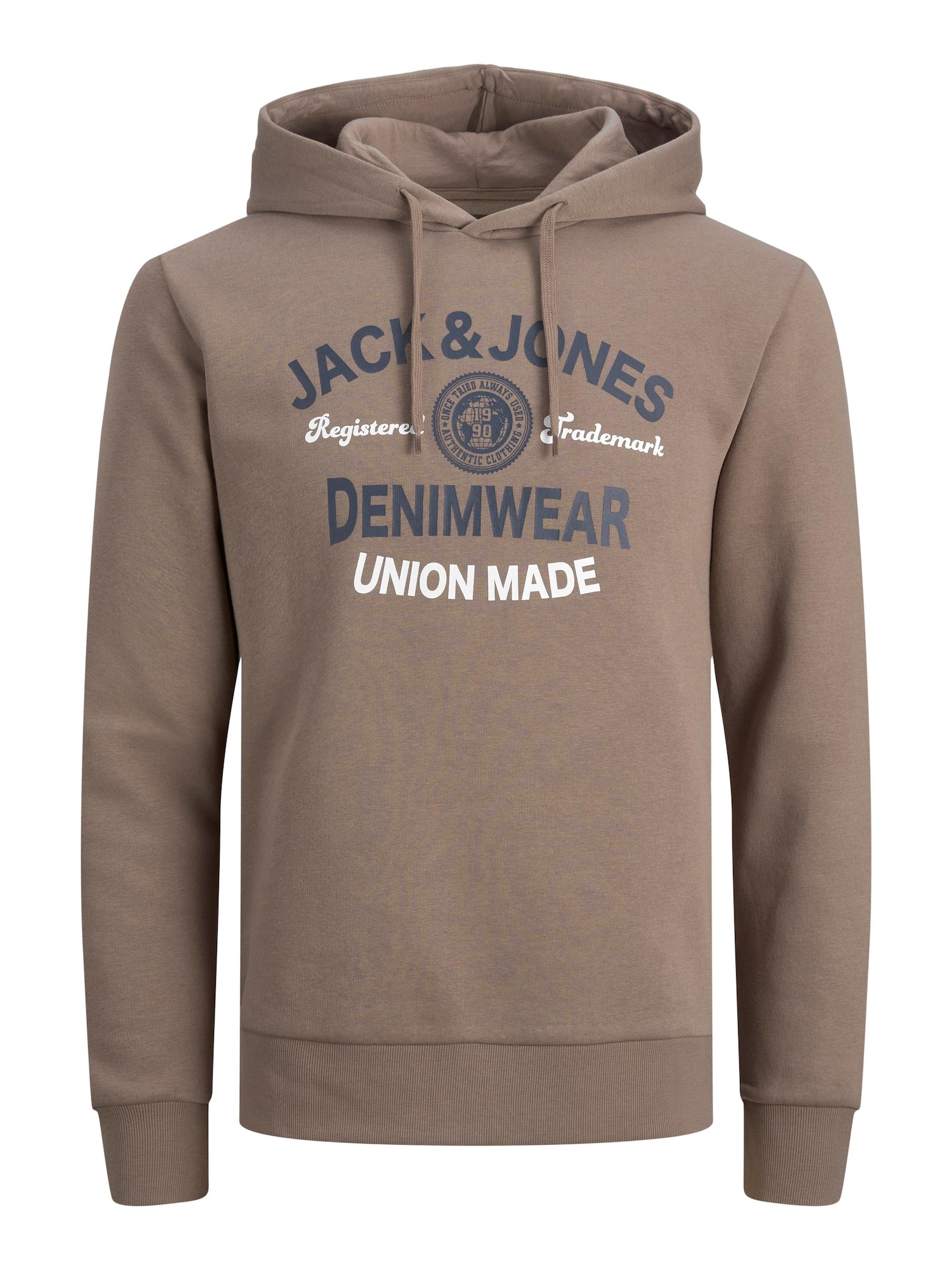 JACK & JONES Majica  marine / mokka / bela