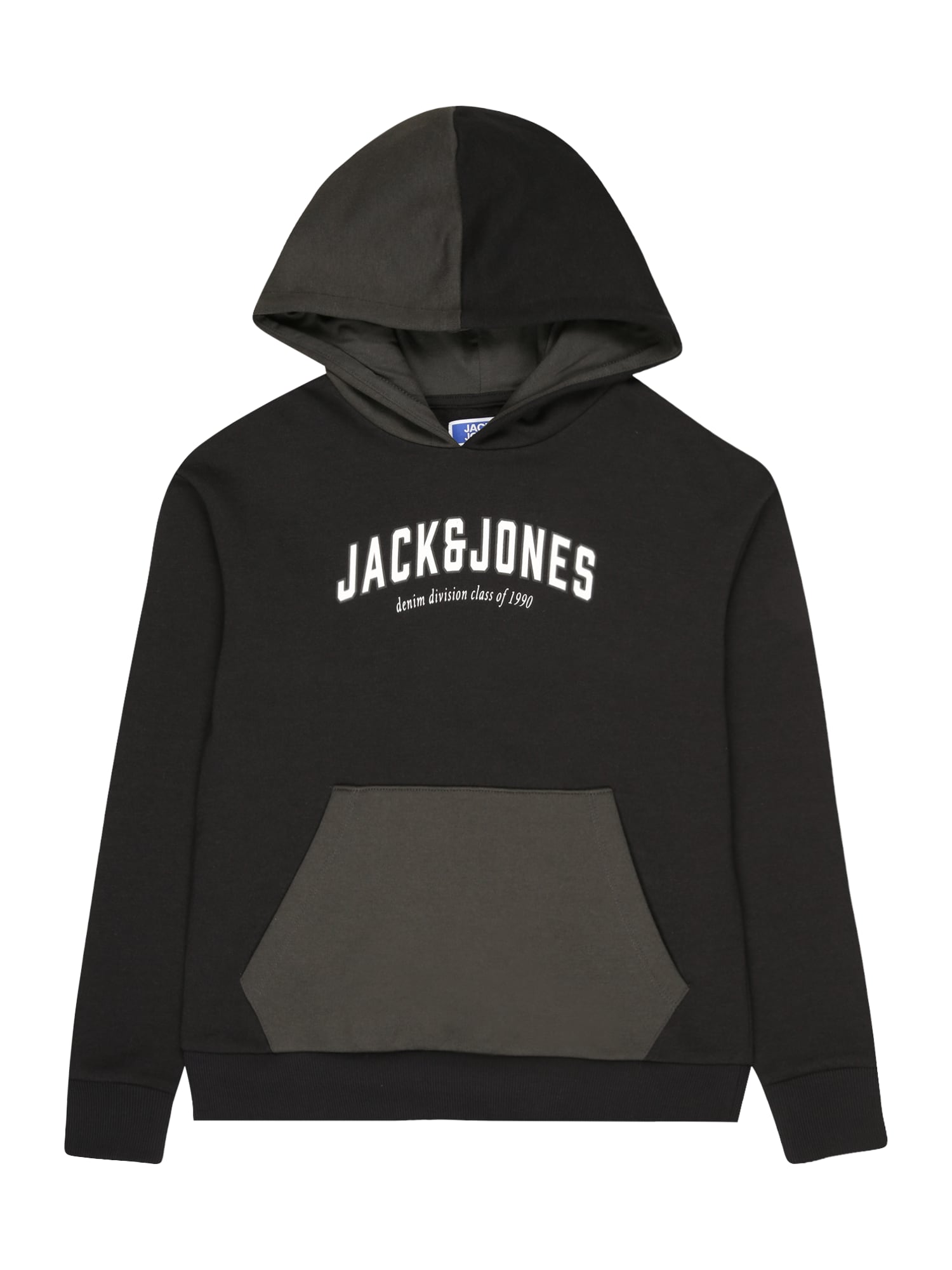 Jack & Jones Junior Majica 'Division'  siva / črna / bela