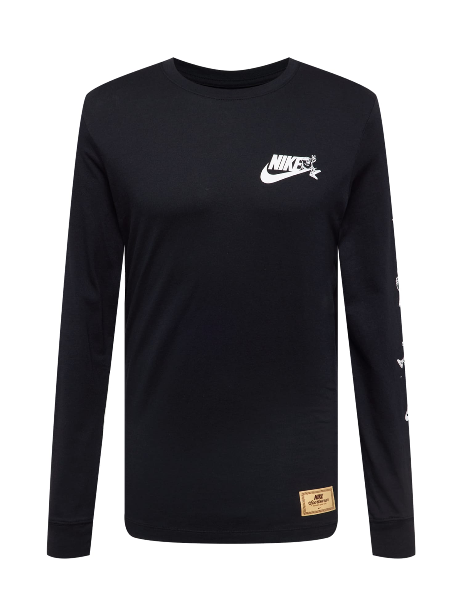 Nike Sportswear Majica  bež / črna / bela