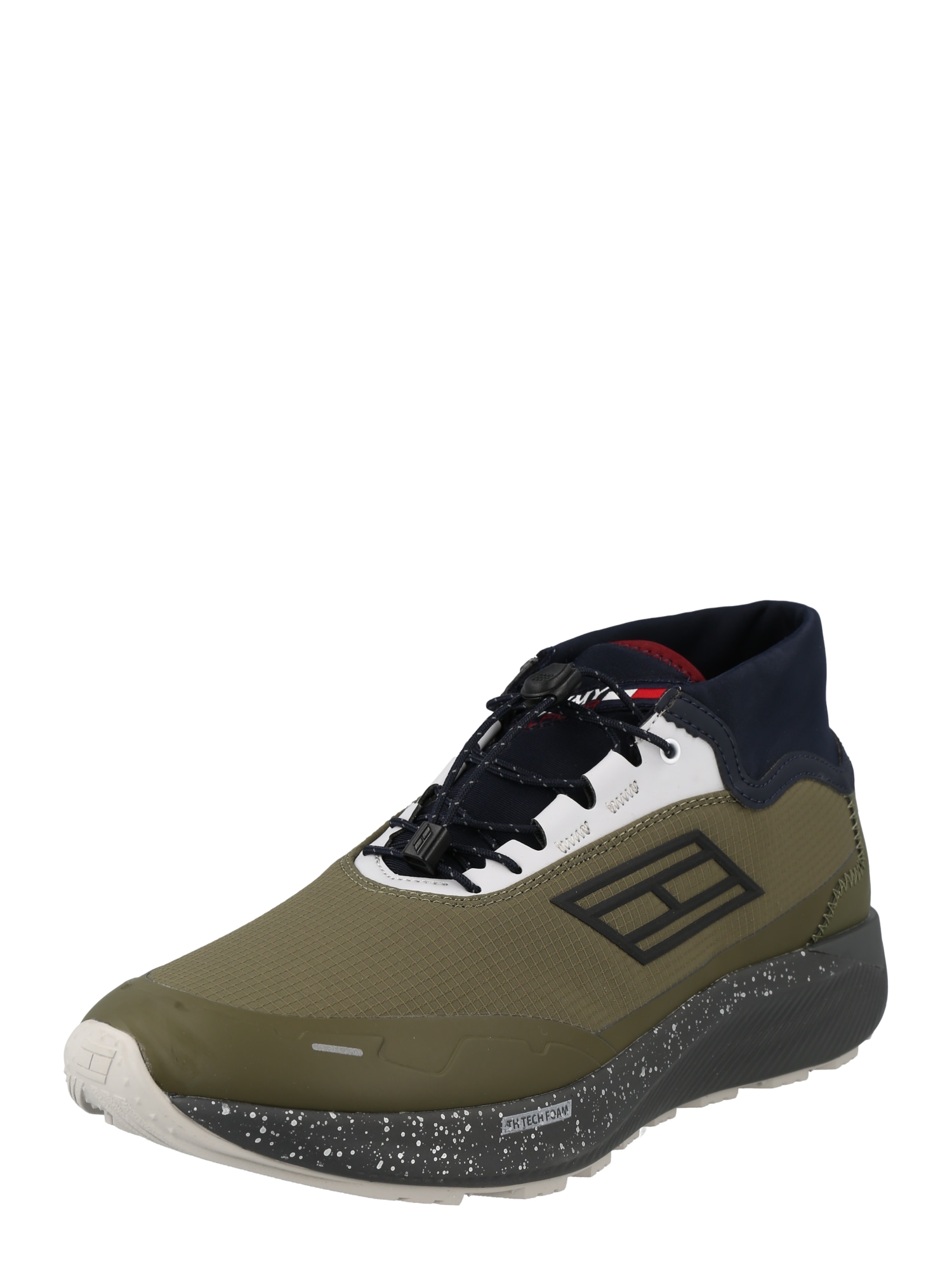 TOMMY HILFIGER Nizke superge 'TRAIL 3'  kaki / črna / bela