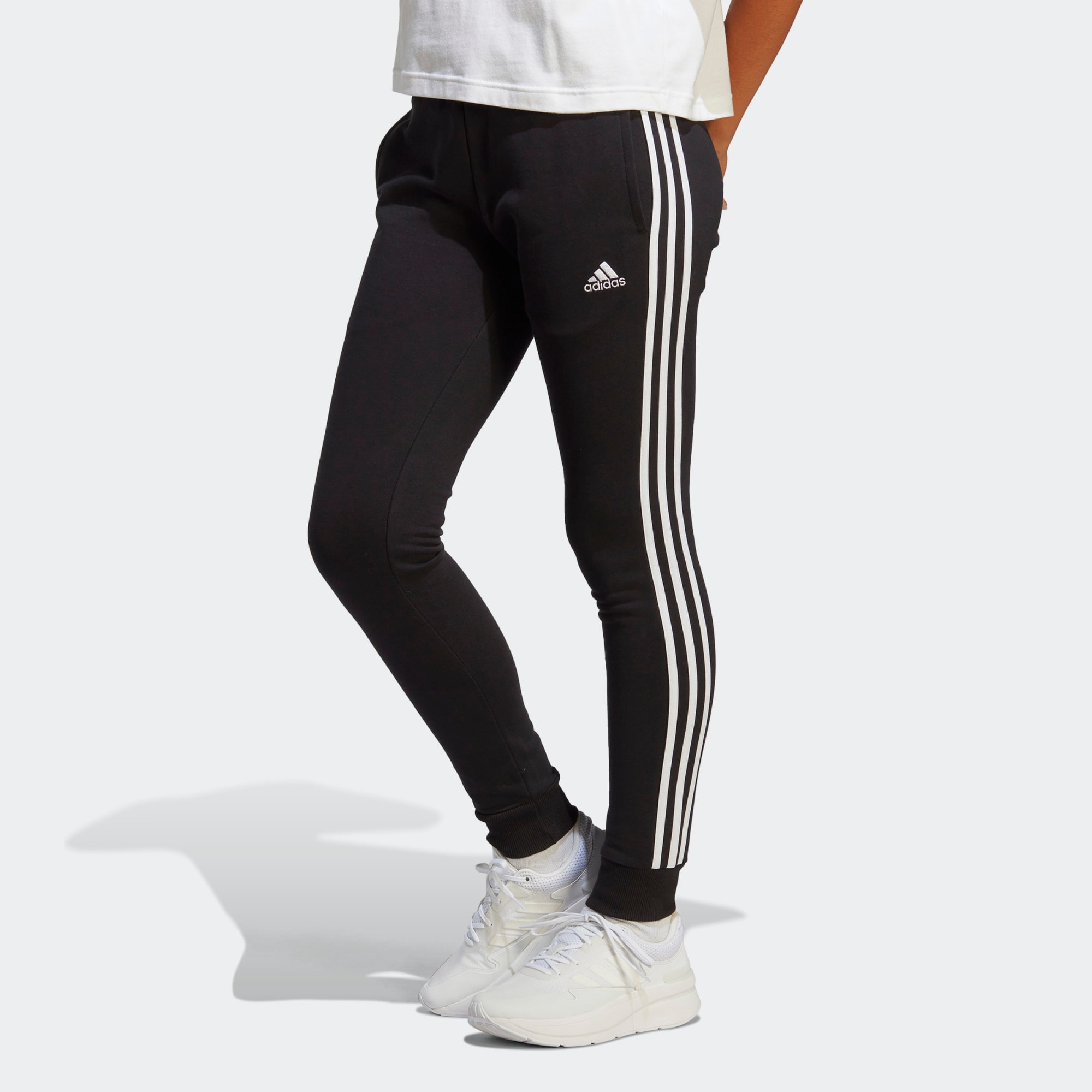 ADIDAS PERFORMANCE Športne hlače  črna / bela