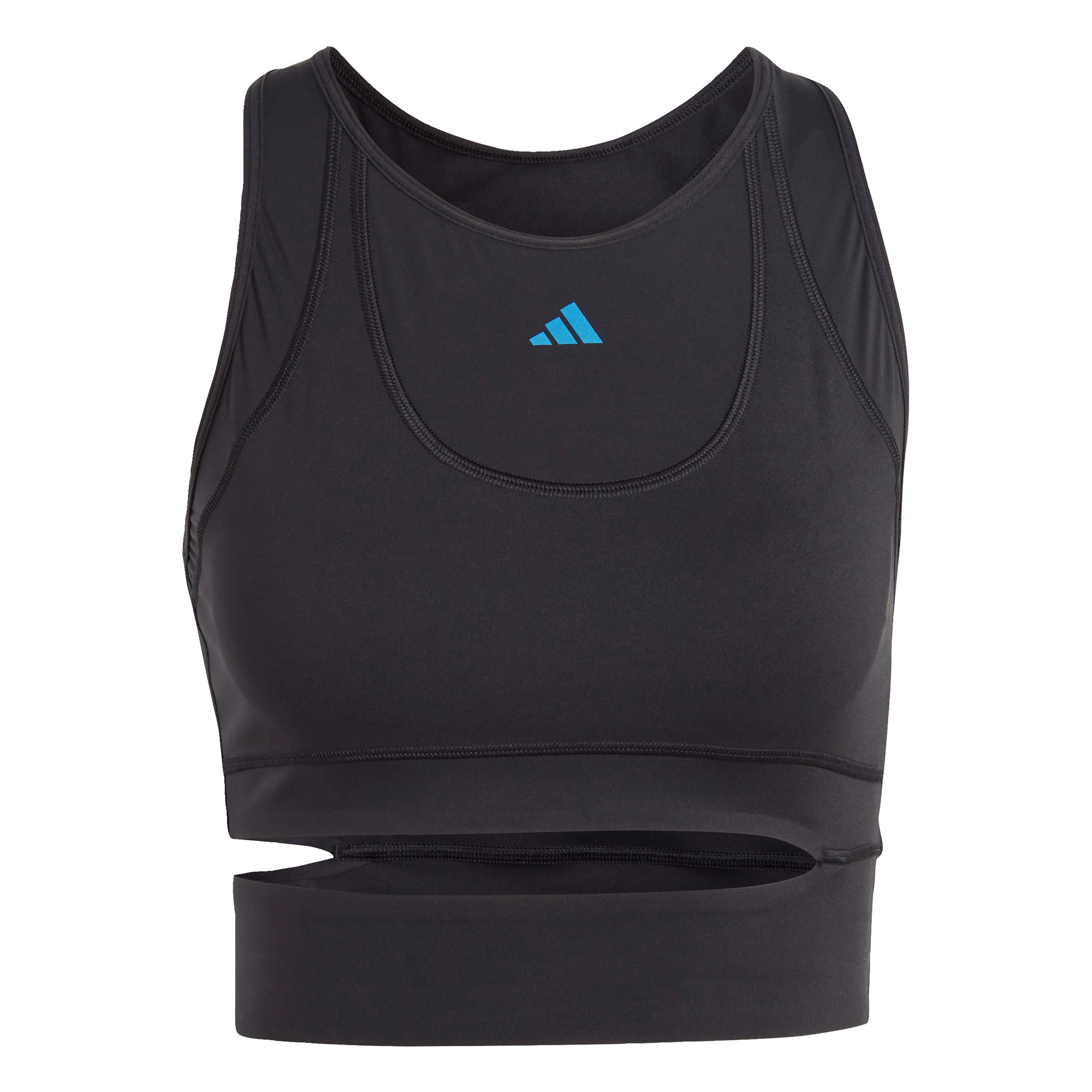 ADIDAS PERFORMANCE Športni top  azur / črna