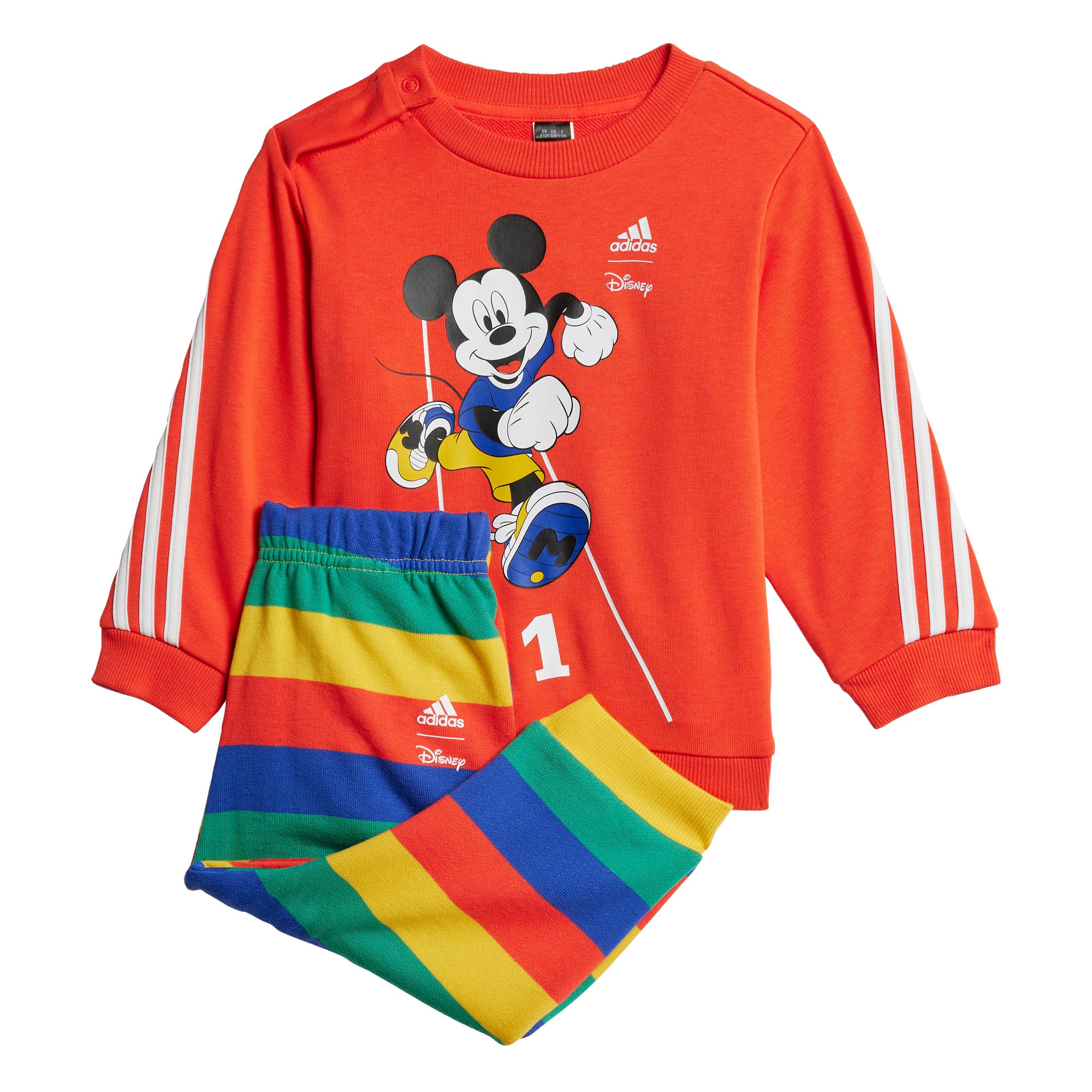 ADIDAS SPORTSWEAR Športna trenirka 'Disney'  mešane barve / rdeča