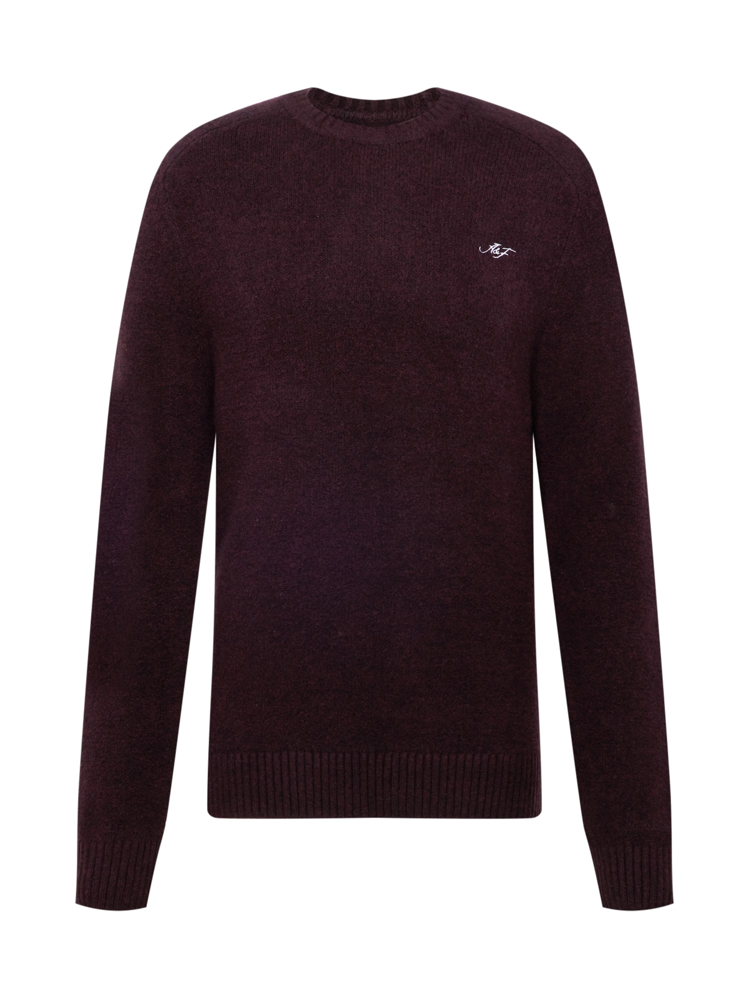 Abercrombie & Fitch Pulover  burgund / bela