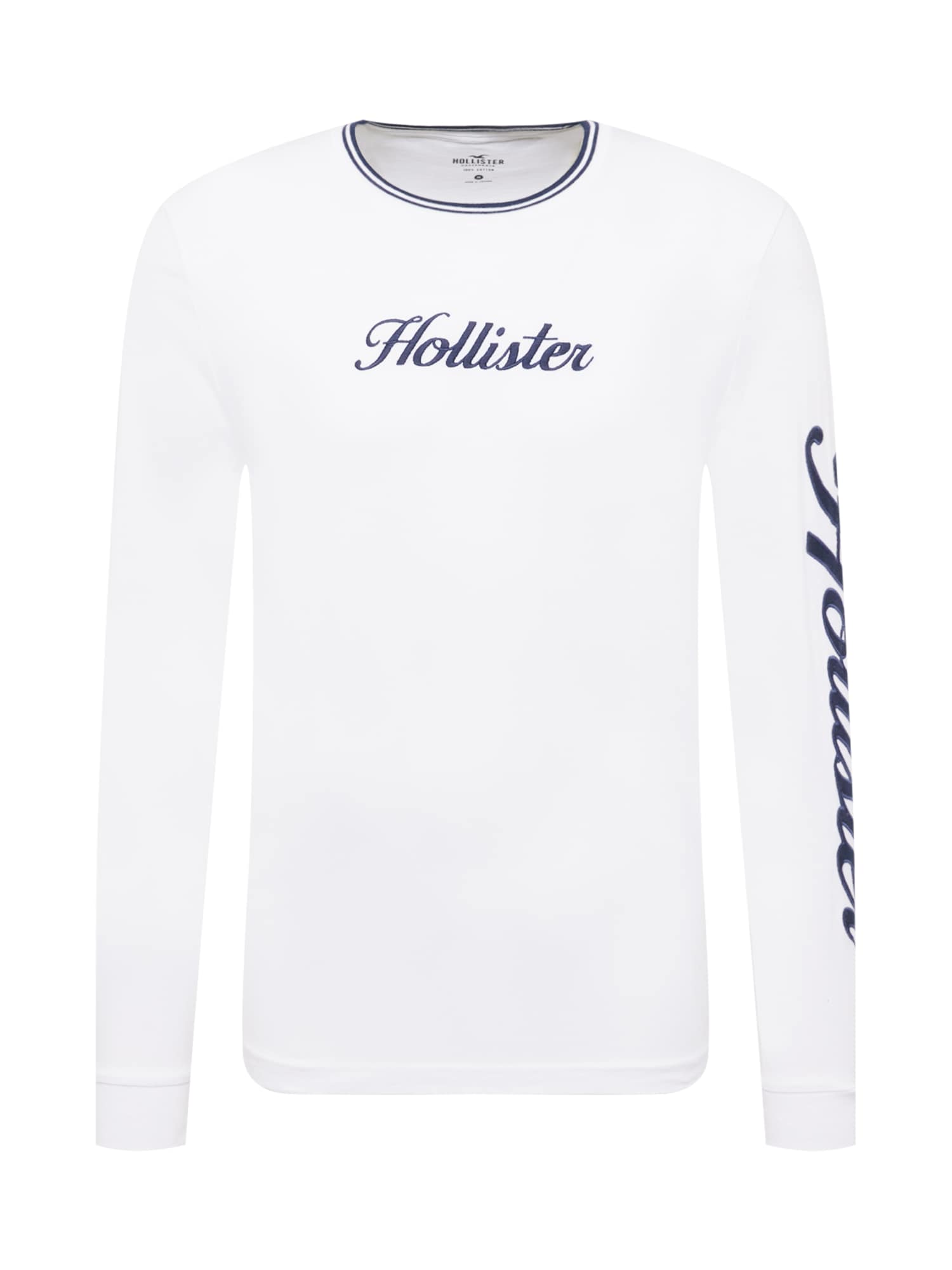 HOLLISTER Majica  modra / bela