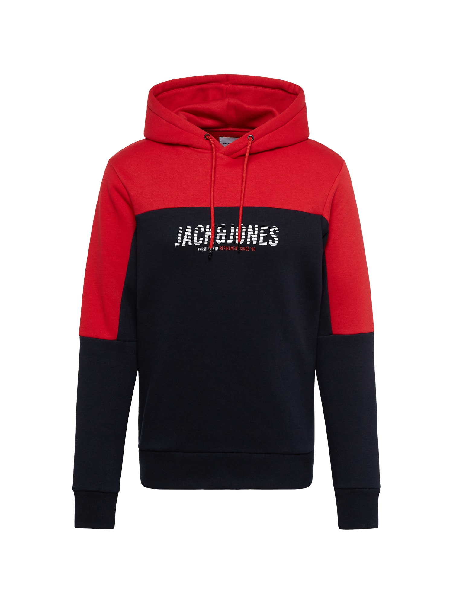 JACK & JONES Majica 'Dan'  mornarska / rdeča / bela