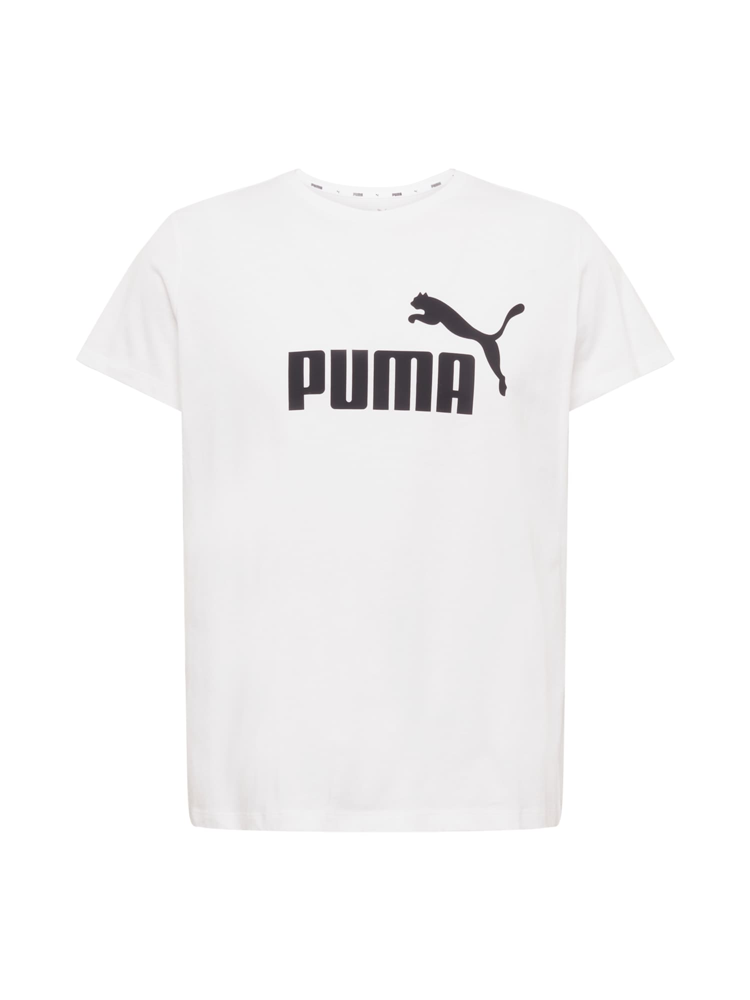 PUMA Funkcionalna majica  črna / bela