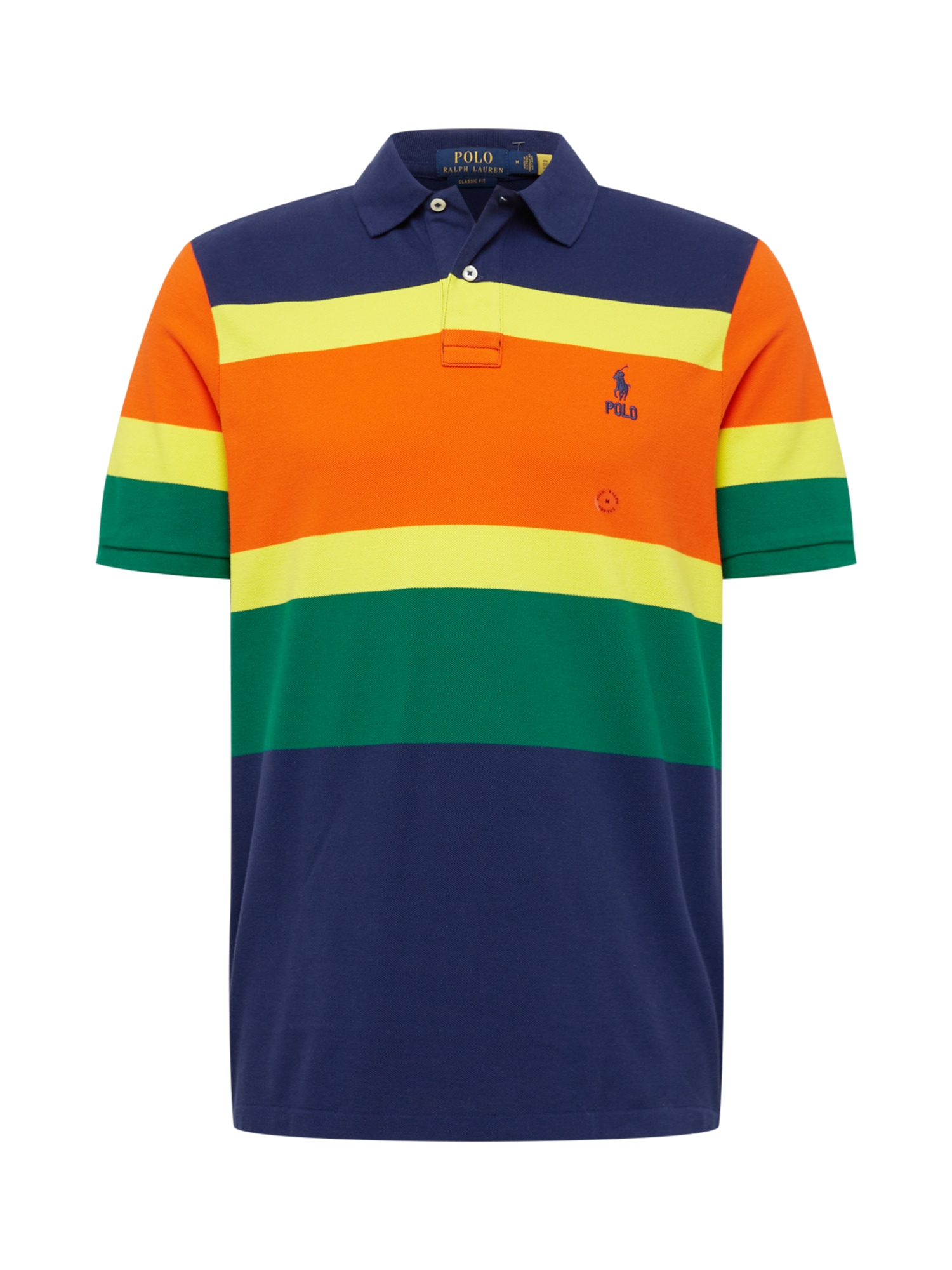 Polo Ralph Lauren Majica  temno modra / rumena / zelena / oranžna