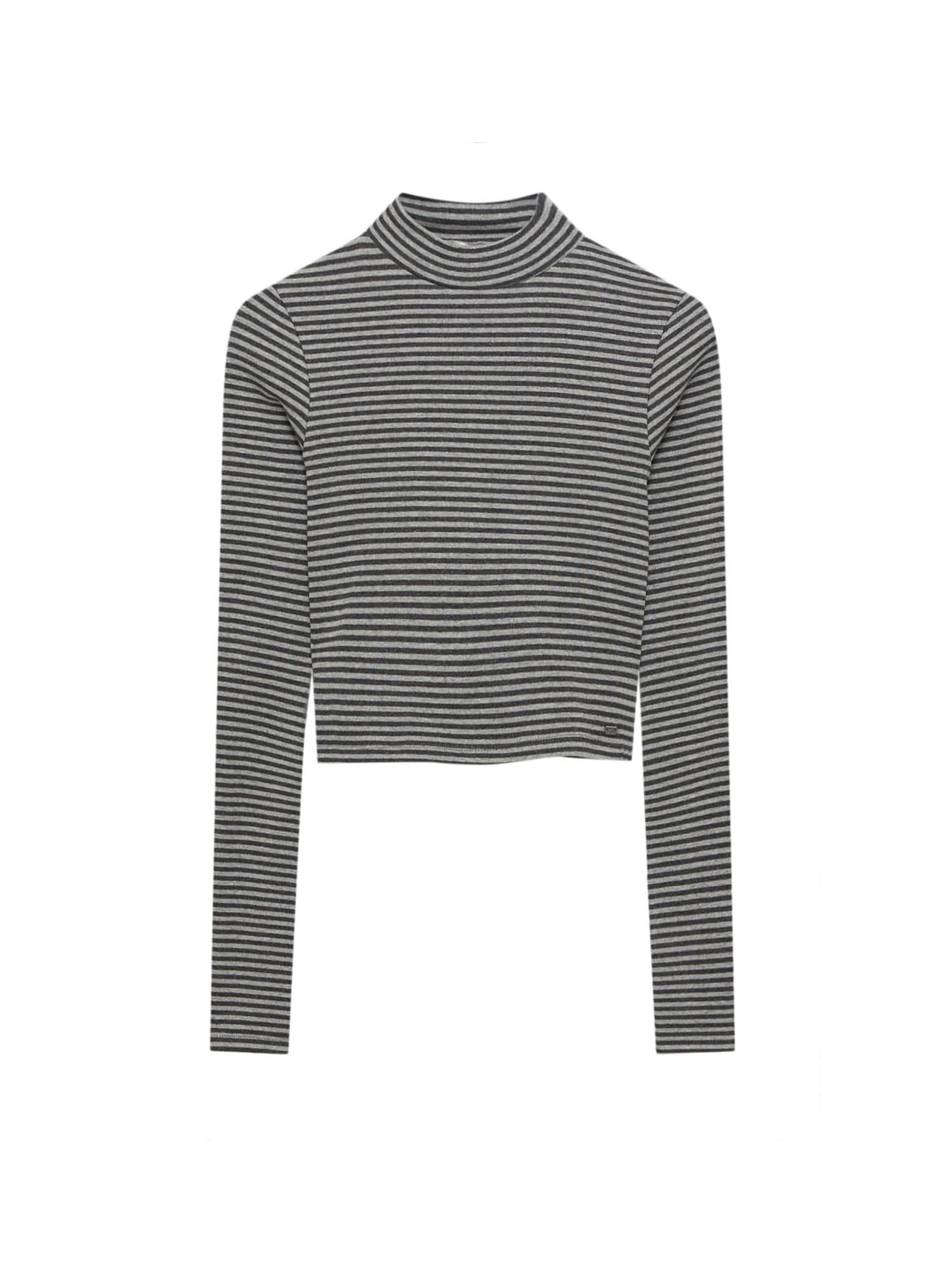 Pull&Bear Majica  siva / temno siva