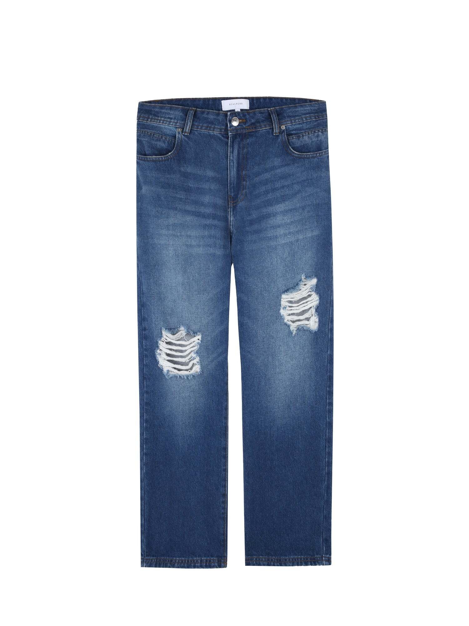 Scalpers Kavbojke 'Charlie'  moder denim