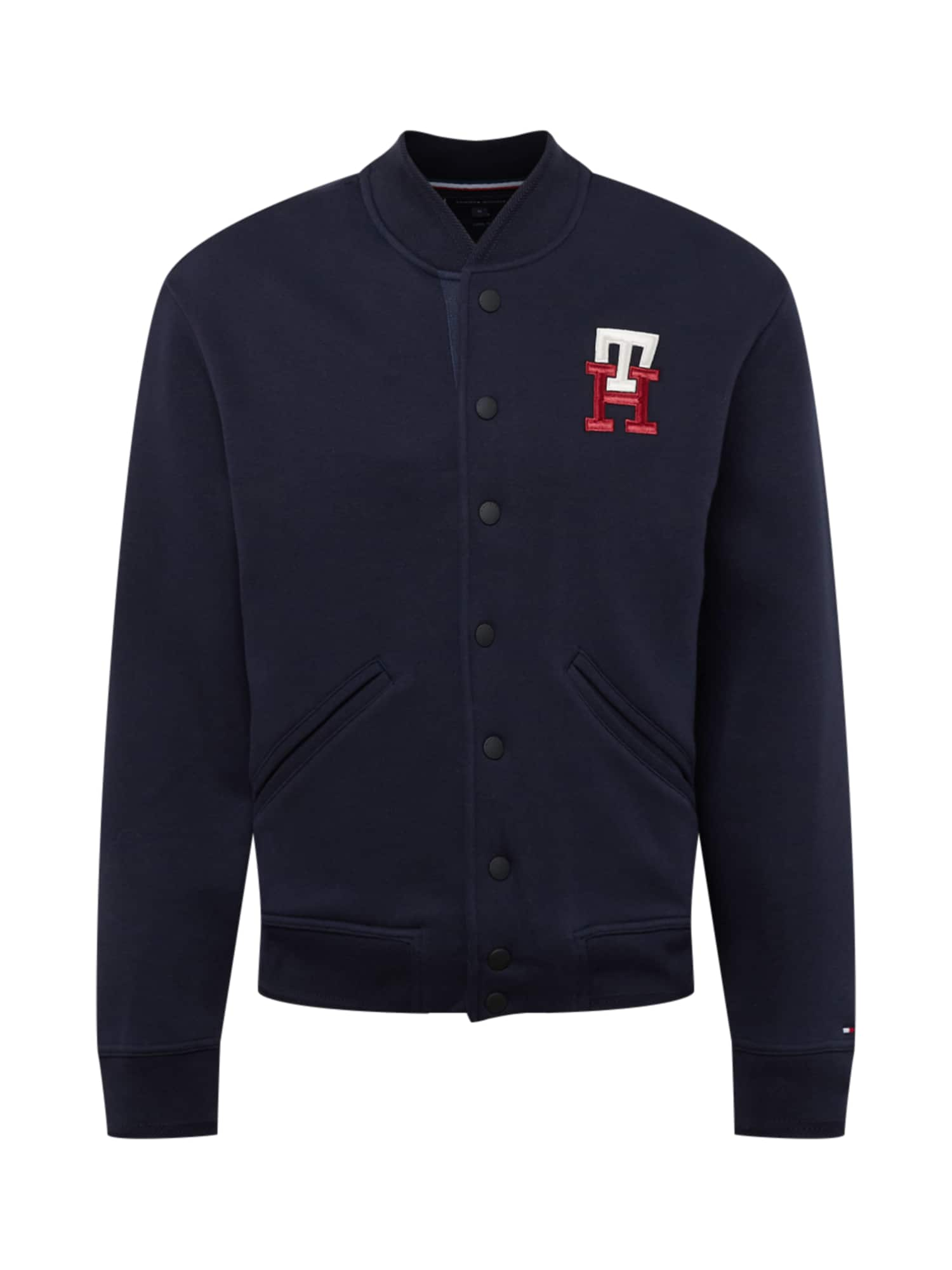 TOMMY HILFIGER Jopa na zadrgo  temno modra / rdeča / bela