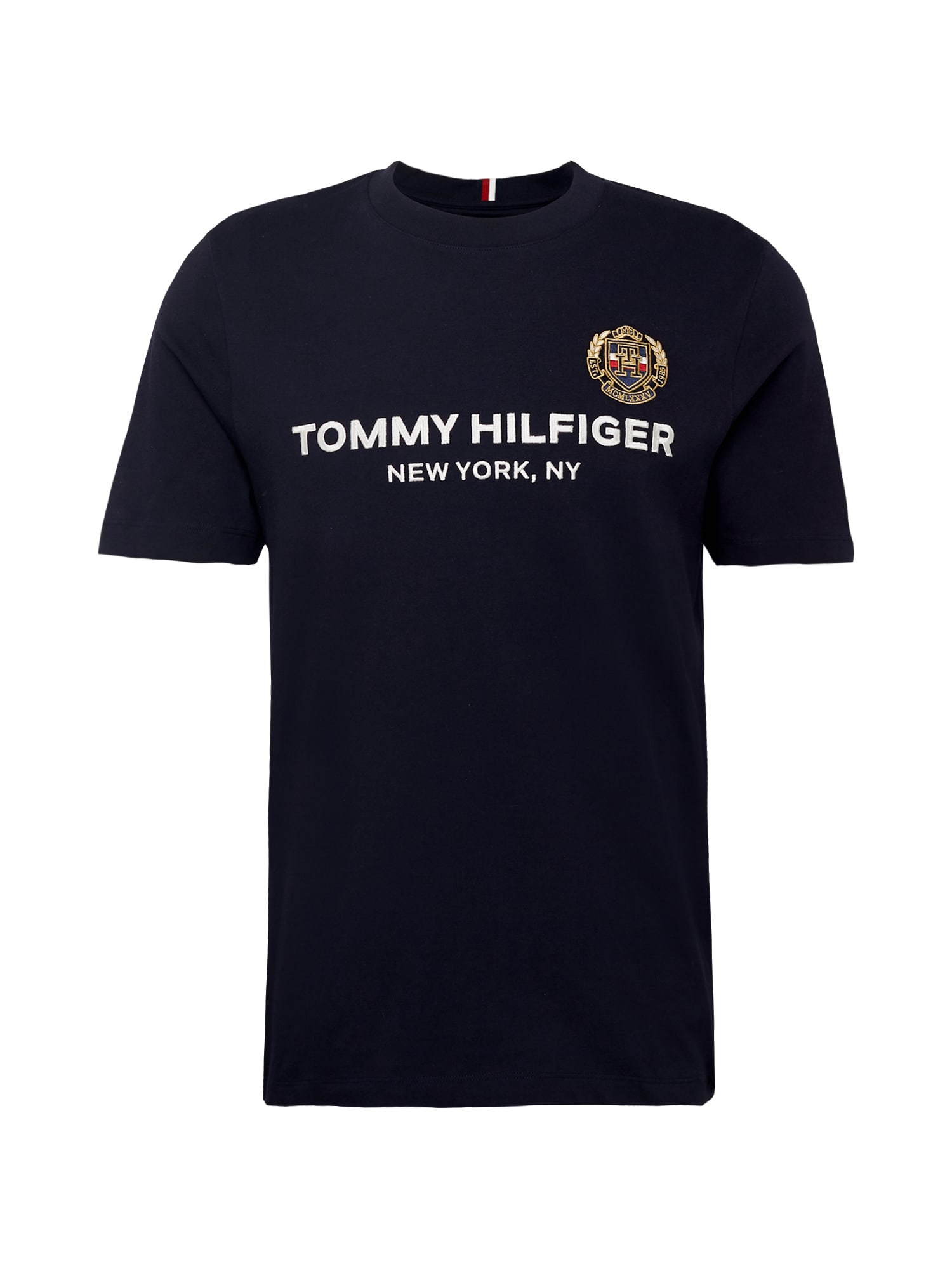 TOMMY HILFIGER Majica  temno modra / bela