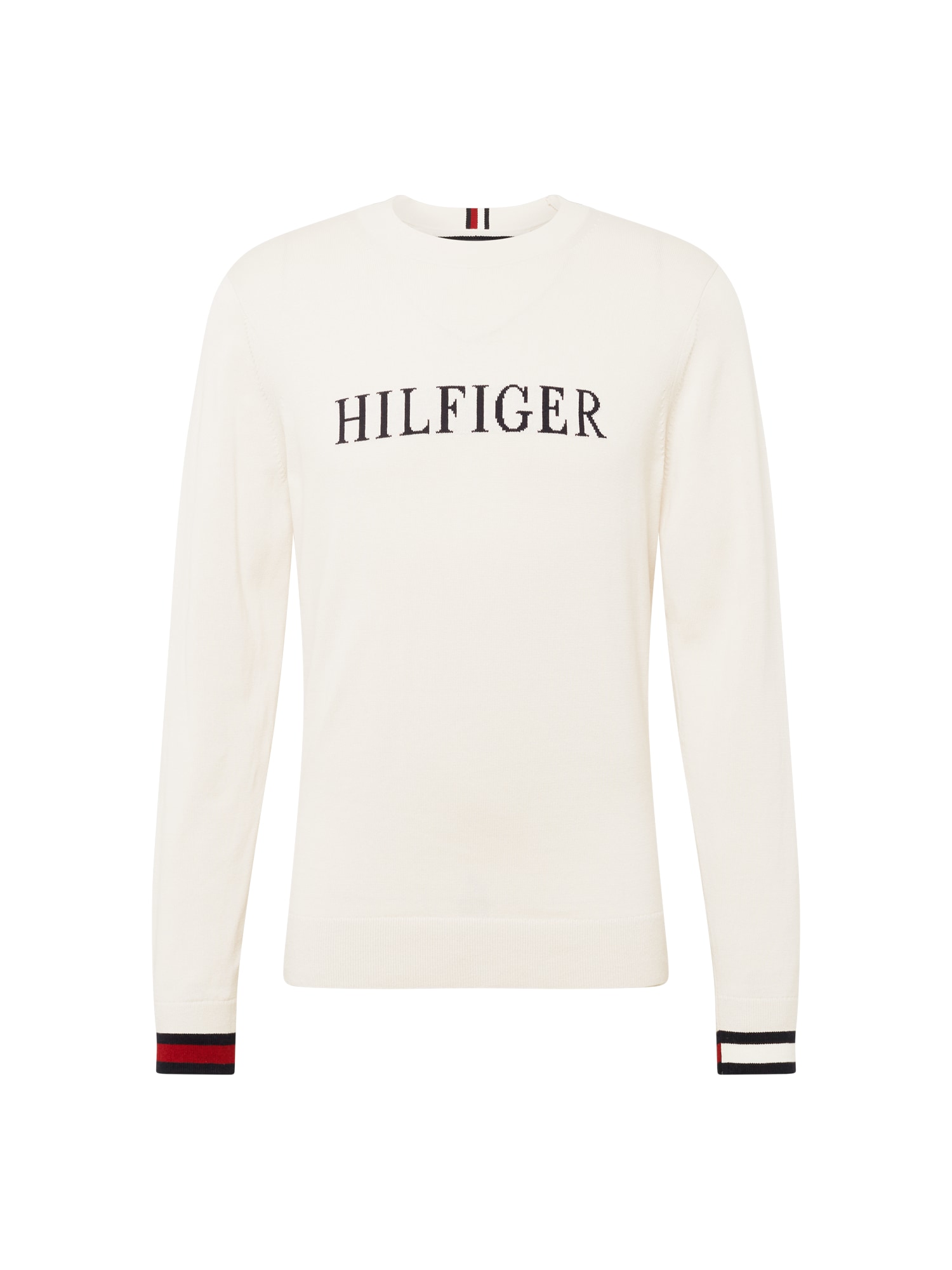 TOMMY HILFIGER Pulover  kremna / mornarska / rdeča / črna