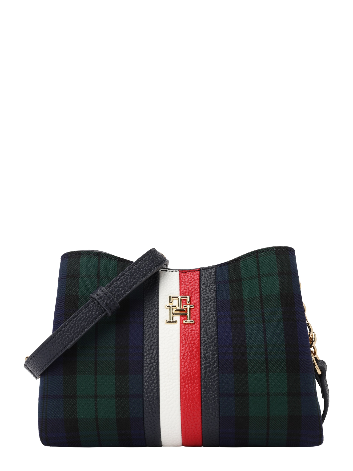 TOMMY HILFIGER Torba za čez ramo  zelena / rdeča / črna / bela