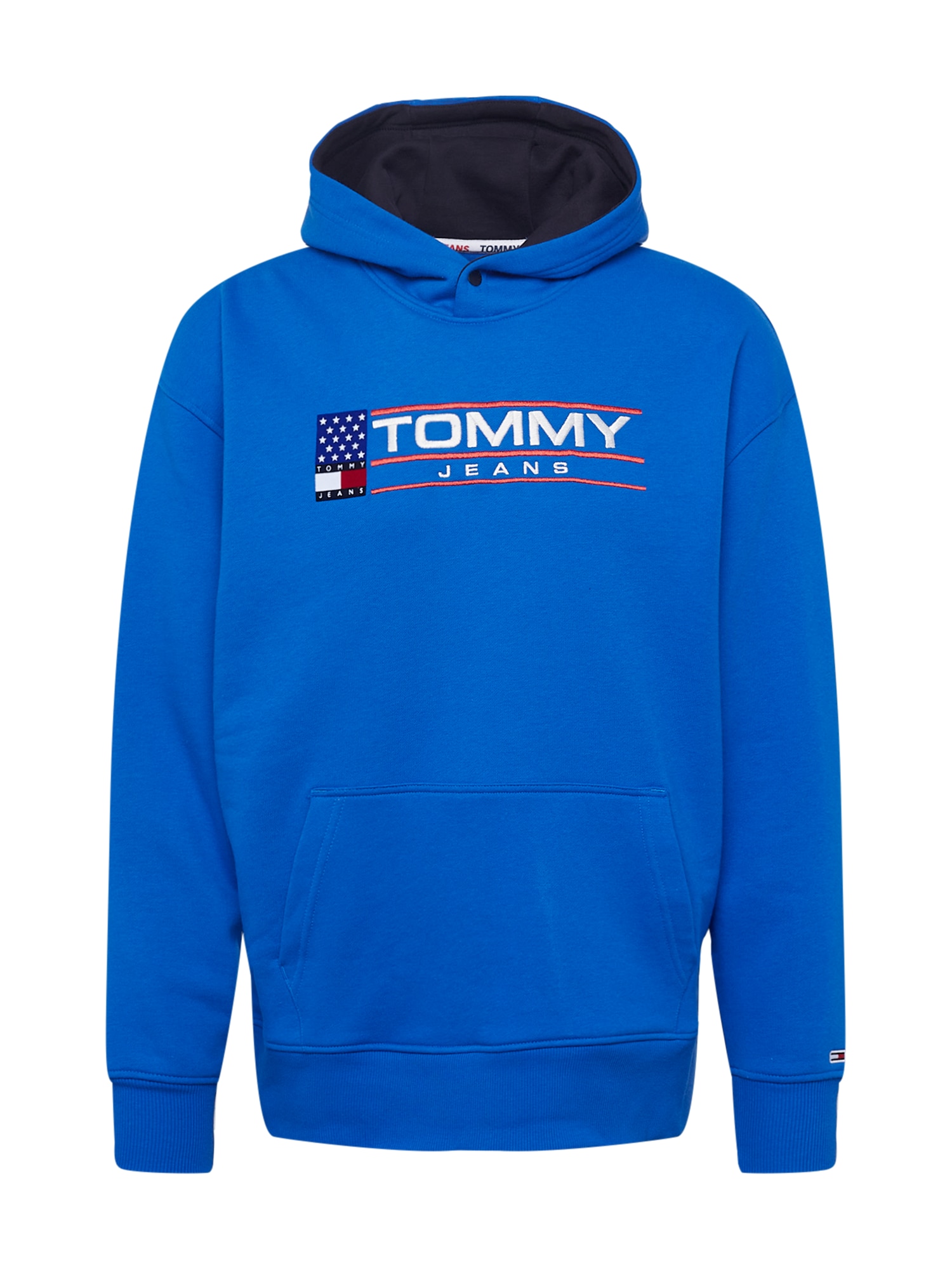 Tommy Jeans Majica  modra / mornarska / rdeča / bela