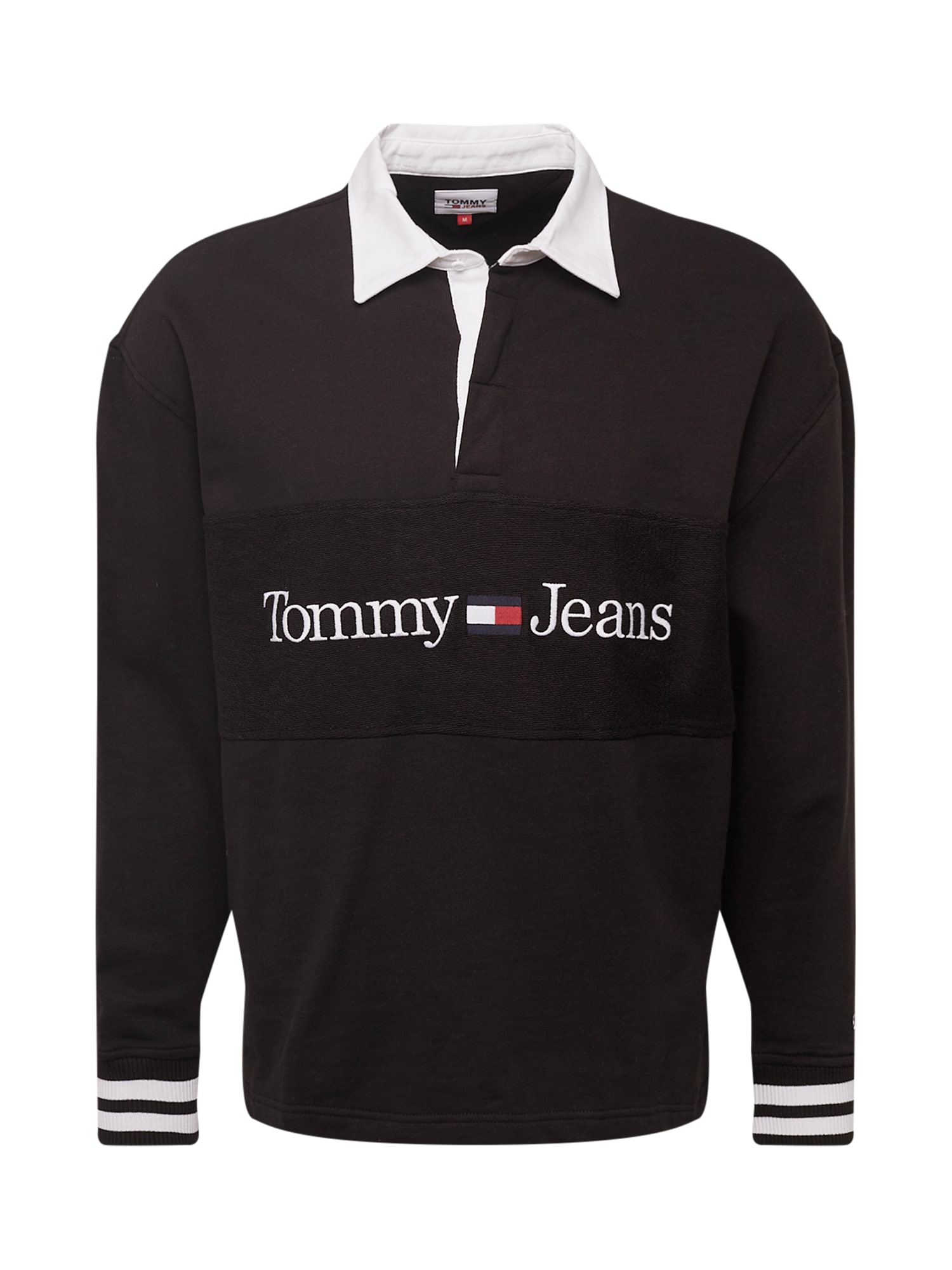 Tommy Jeans Majica  mornarska / krvavo rdeča / črna / bela