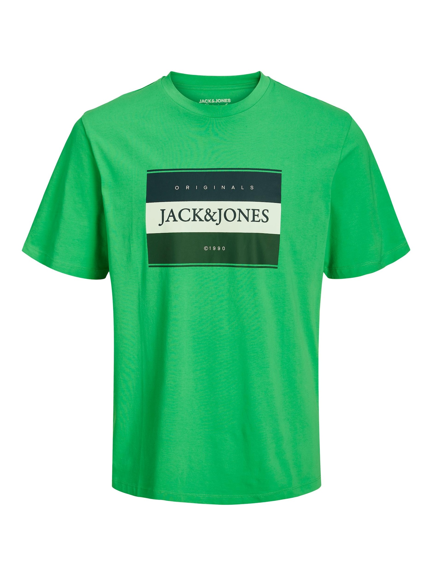 JACK & JONES Majica 'Codyy'  mornarska / jelka / svetlo zelena / bela