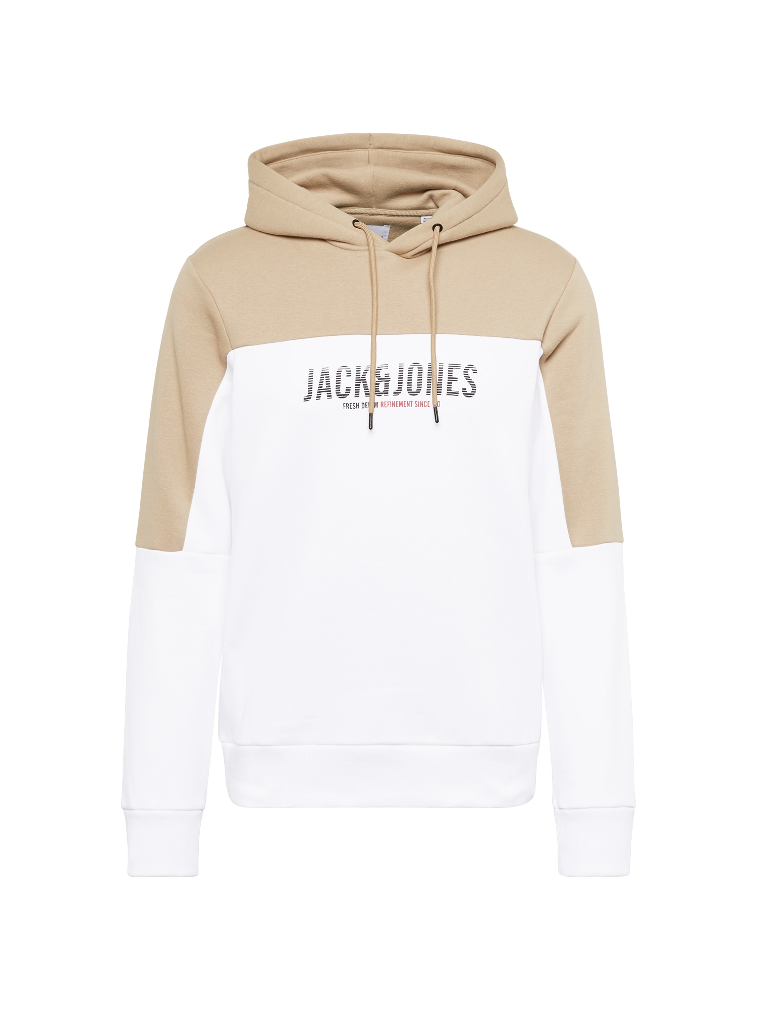 JACK & JONES Majica 'DAN'  temno bež / črna / off-bela