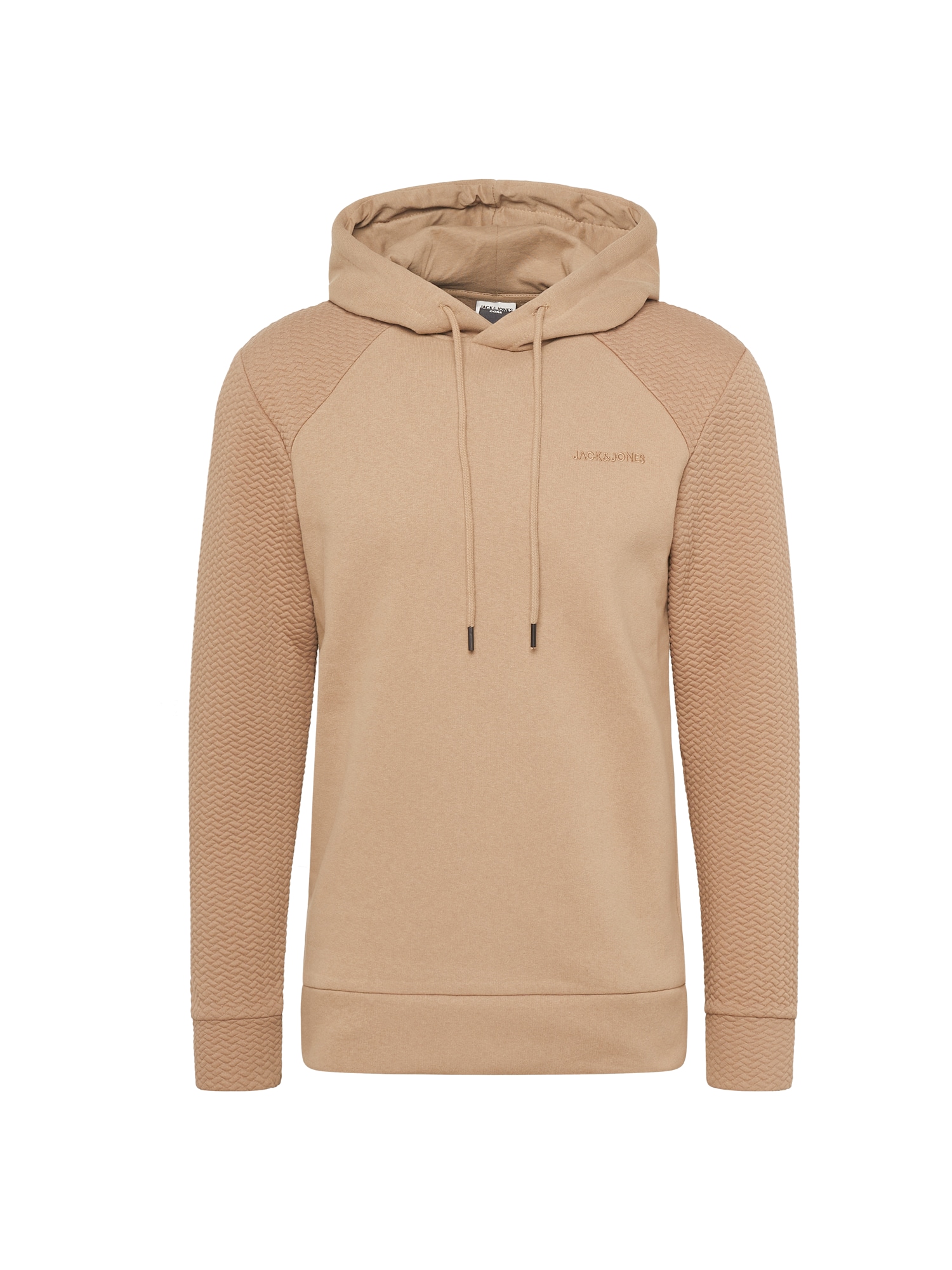 JACK & JONES Majica 'STAPLE'  pesek / temno bež