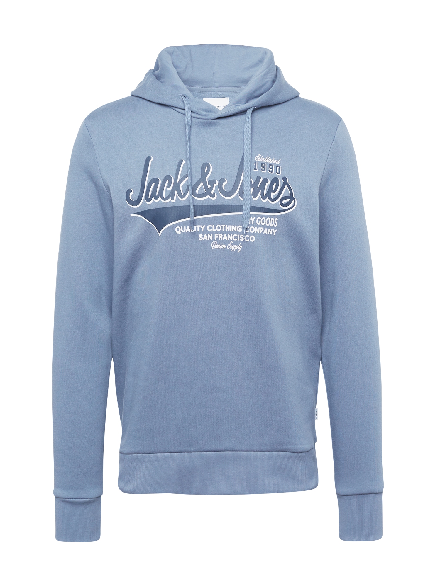 JACK & JONES Majica  dimno modra / temno modra / bela