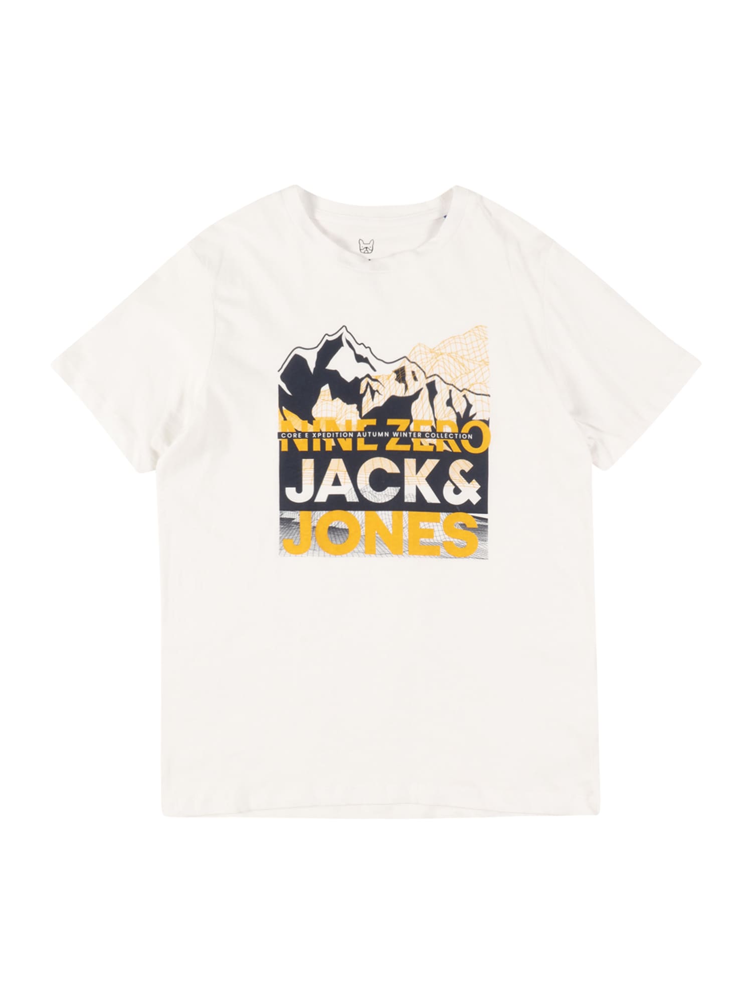 Jack & Jones Junior Majica 'BOOSTER'  siva / oranžna / črna / bela