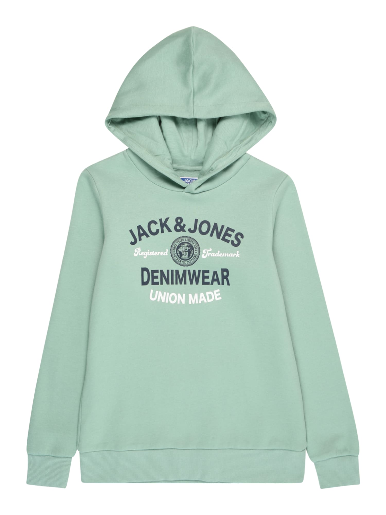 Jack & Jones Junior Majica  pastelno zelena / črna / bela