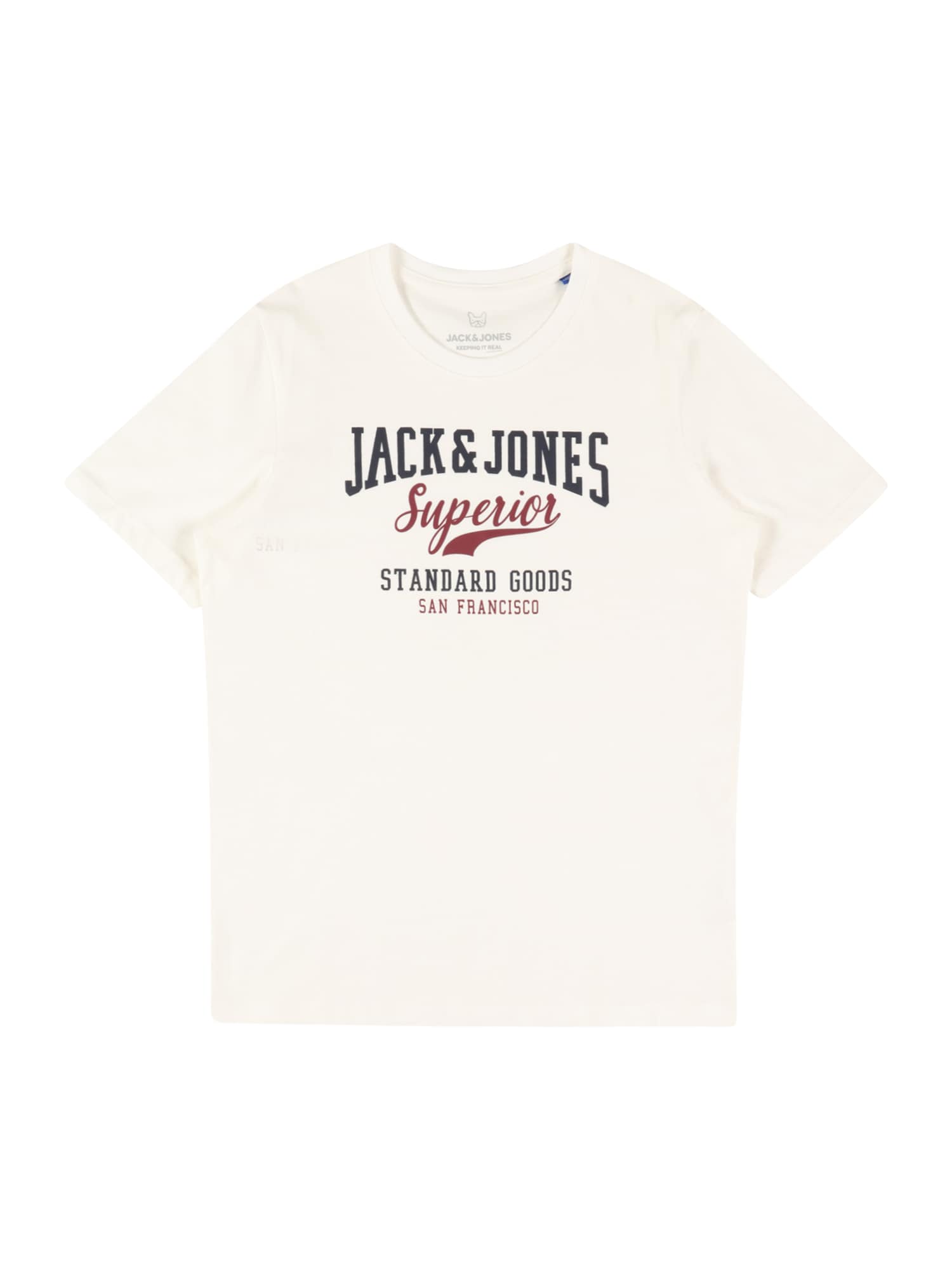 Jack & Jones Junior Majica  rdeča / črna / bela
