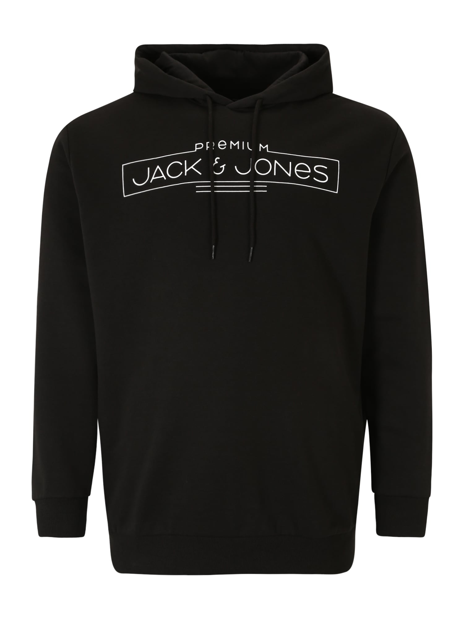 Jack & Jones Plus Majica  črna / bela