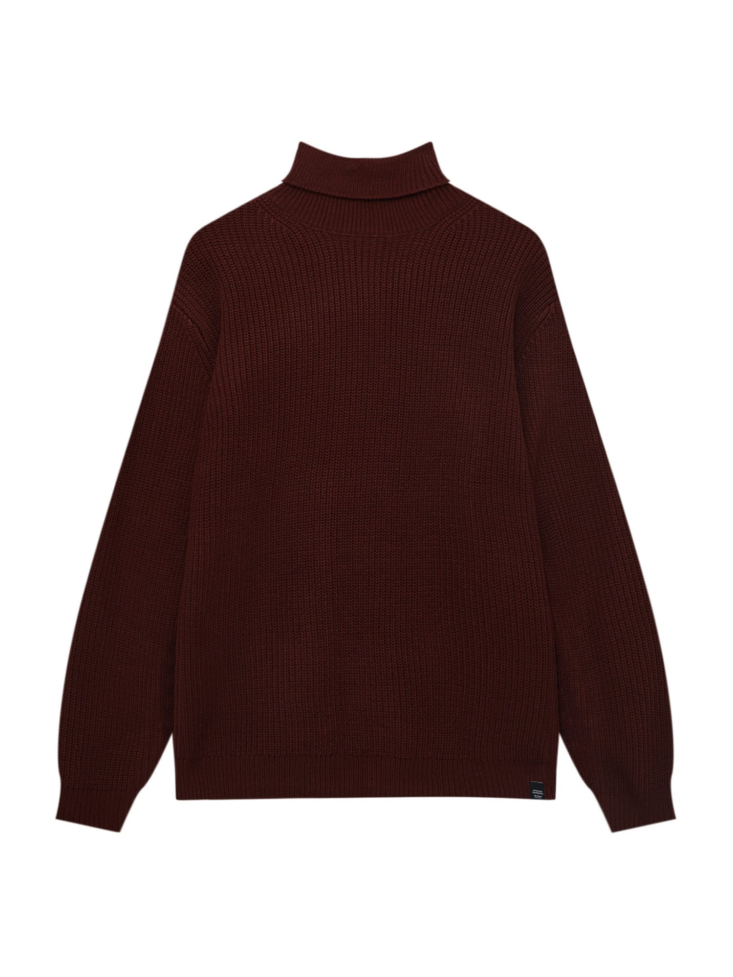 Pull&Bear Pulover  bordo / črna / naravno bela